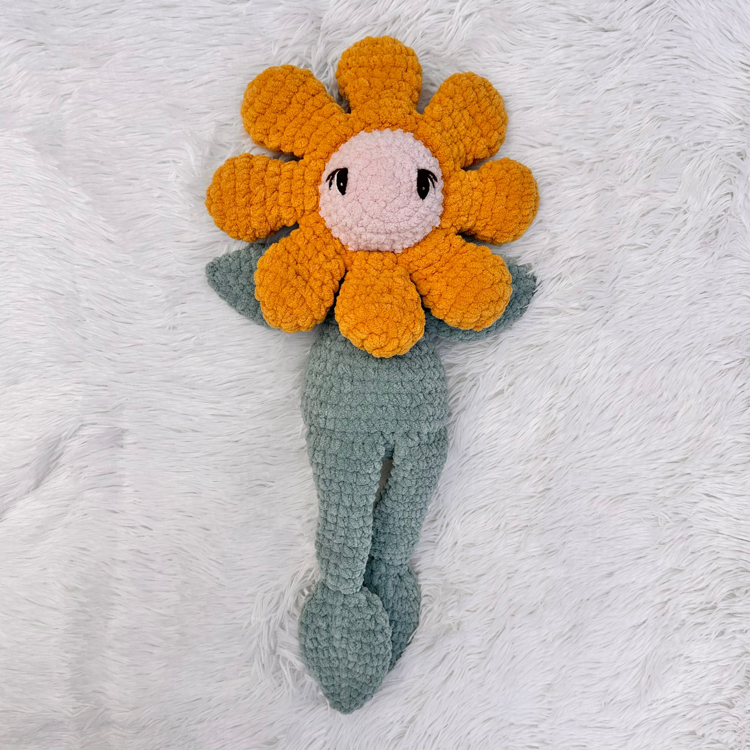 Dolly Daisy Plushie | Crocheted Stuffie | Whimsical | Flower | Floral