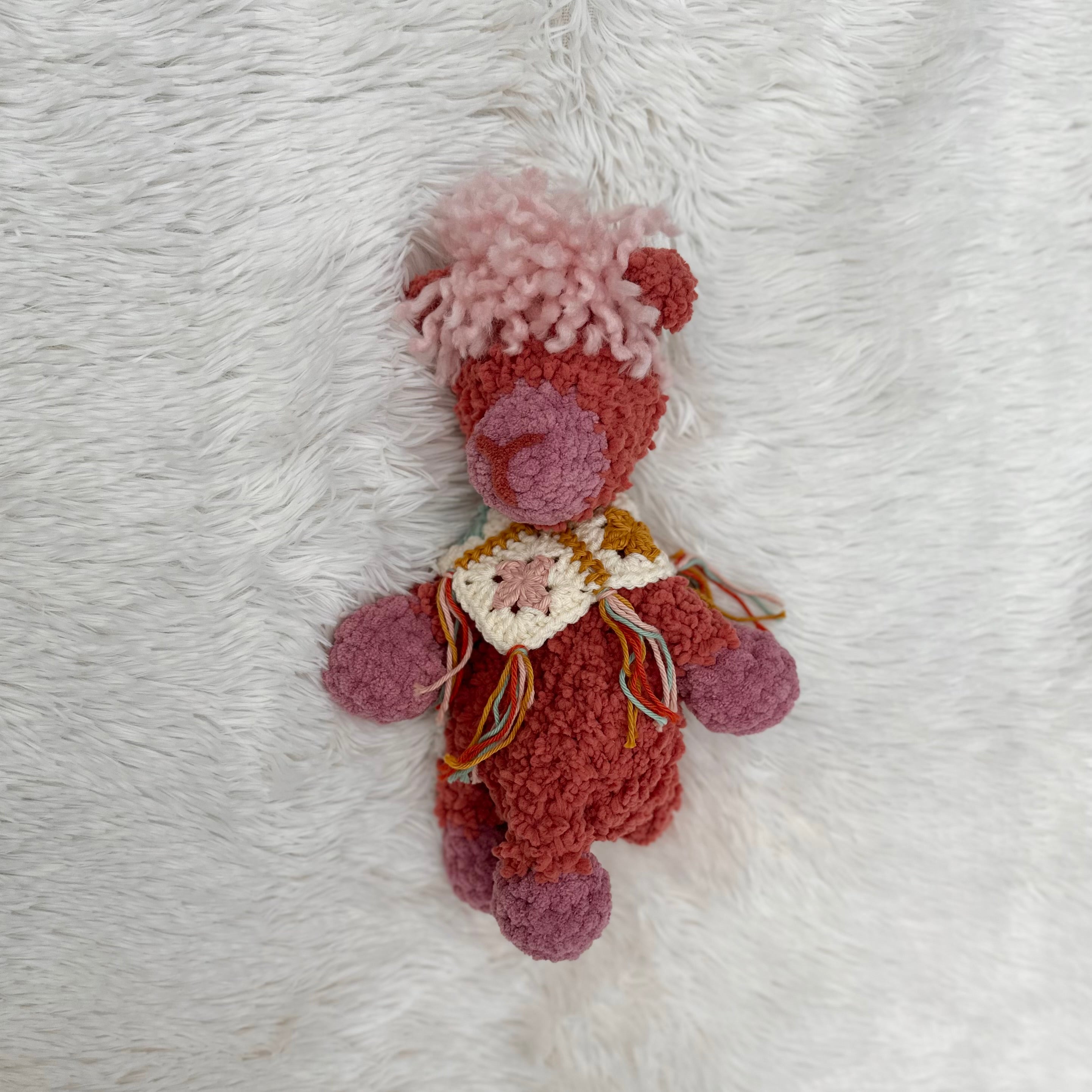 Ally Alpaca Plushie Snuggler | Crocheted Stuffie | Lovey