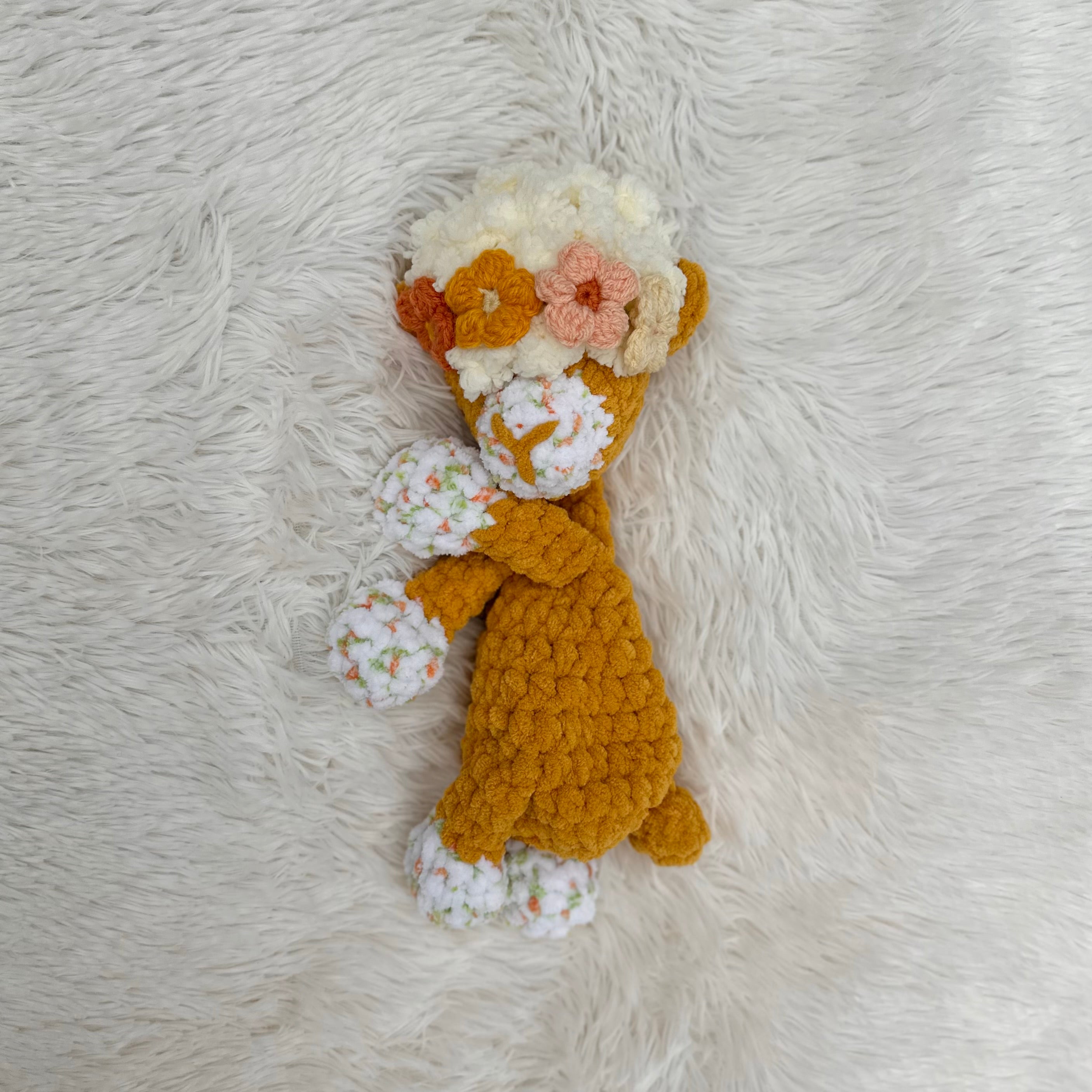 Ally Alpaca Plushie Snuggler | Crocheted Stuffie | Lovey