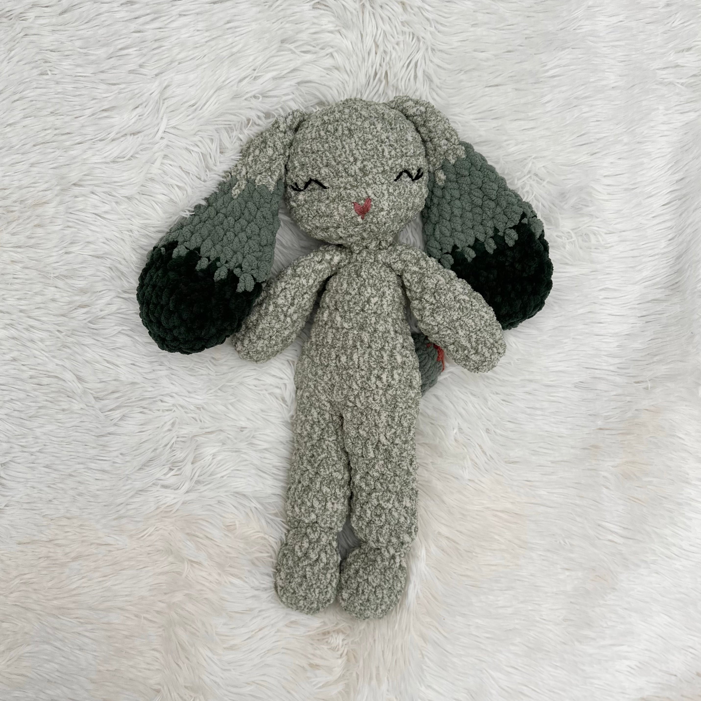 Olive The Bunny Plushie | Crocheted Stuffie