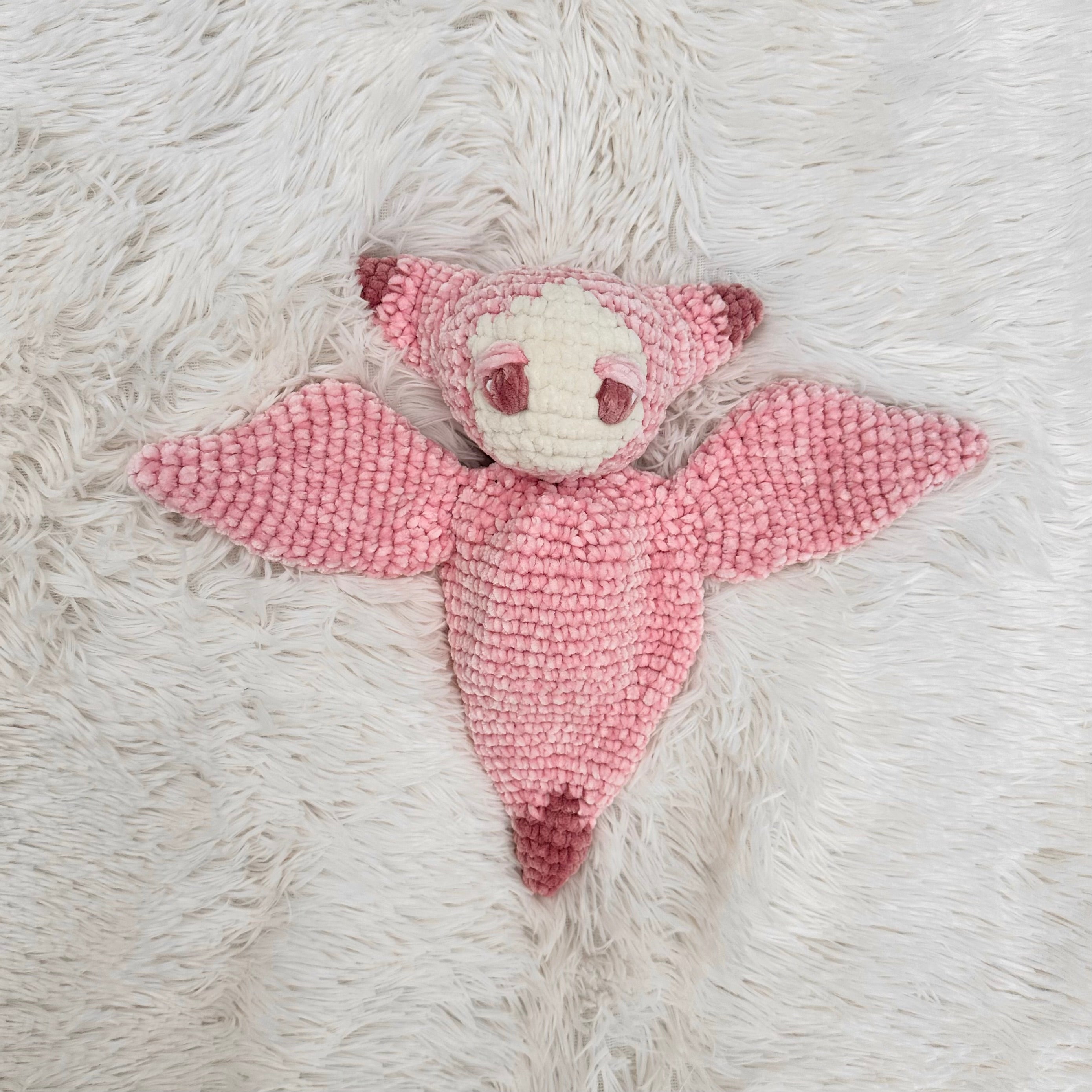 Velvet Sea Angel Plushie Snuggler | Crocheted Sea Creature Stuffie