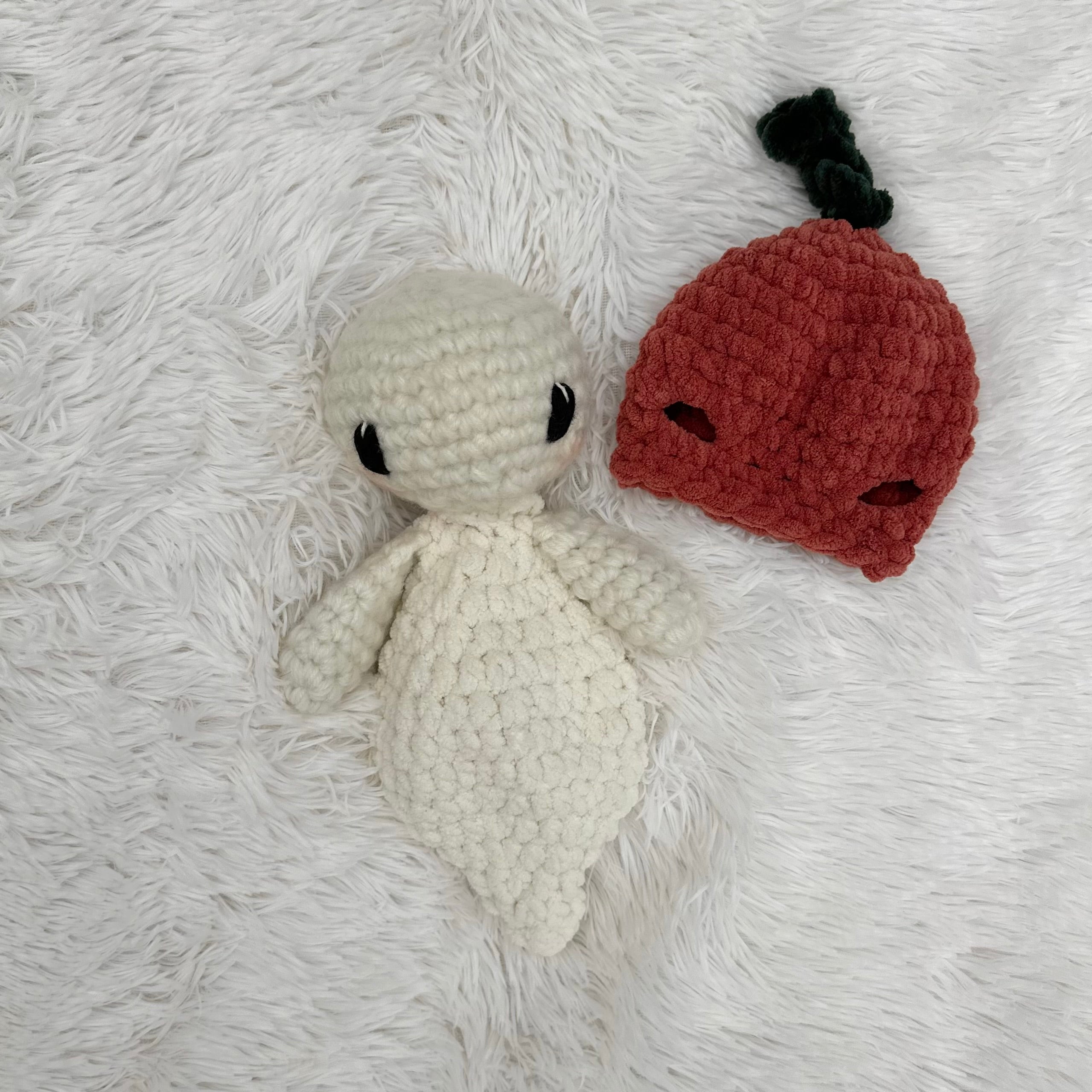 Ghost Snuggler Plushie With Pumpkin Mask | Halloween | Spooky Crochet