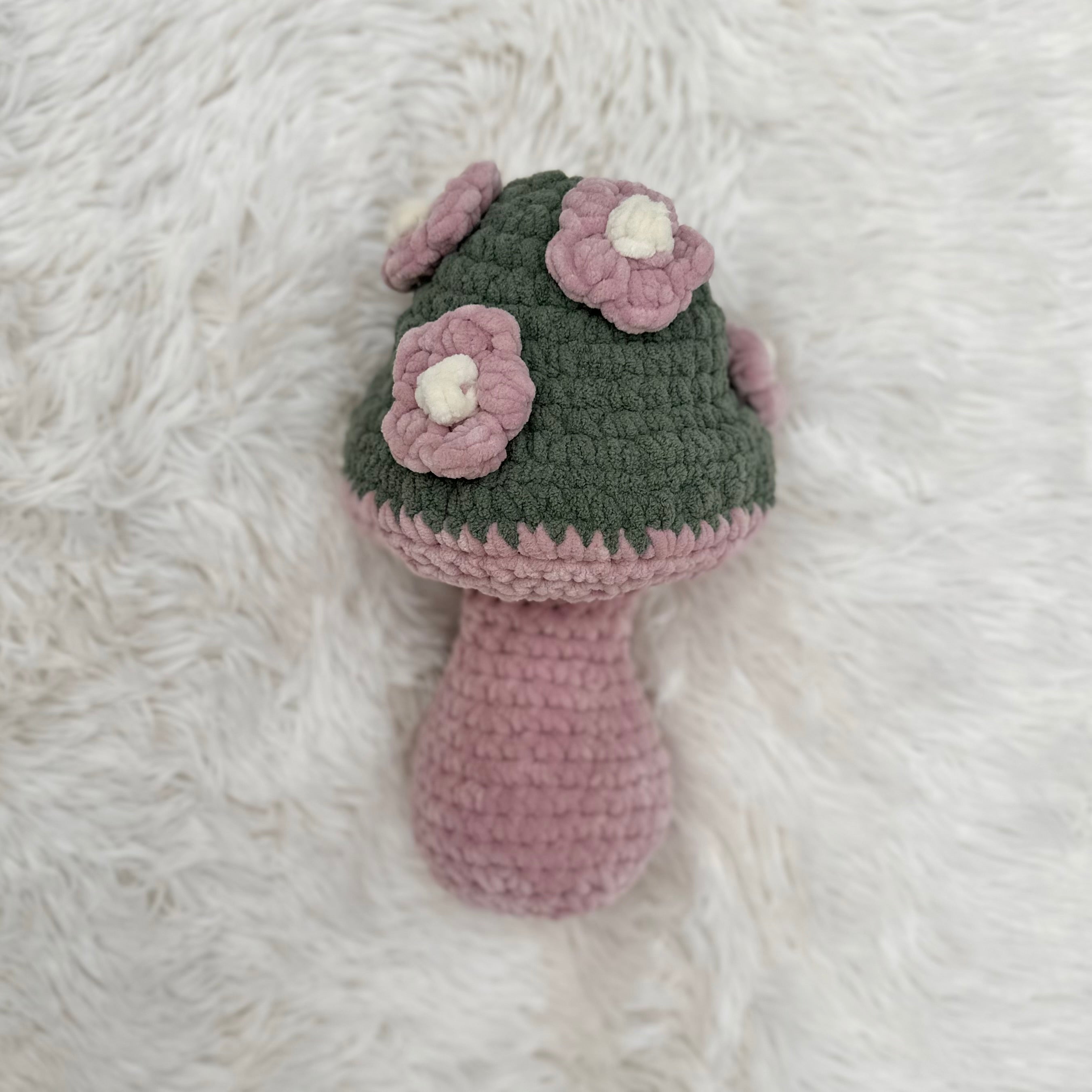 Floral Mushroom Plushie Pillow | Mushroom Stuffie | Groovy Mushie | Flowers