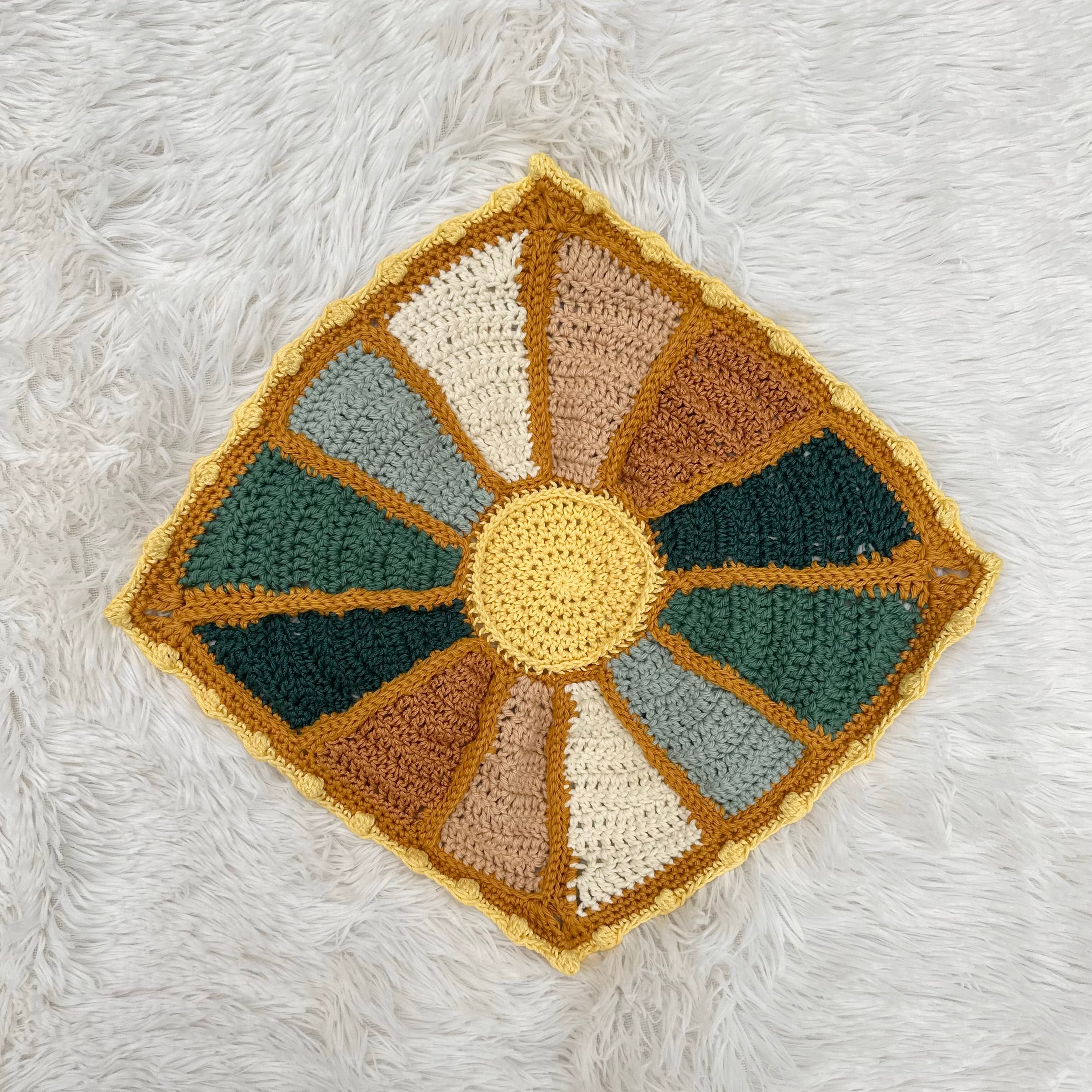 Crocheted Sunburst Lovey | Sunshine | Beachy | 100% Cotton