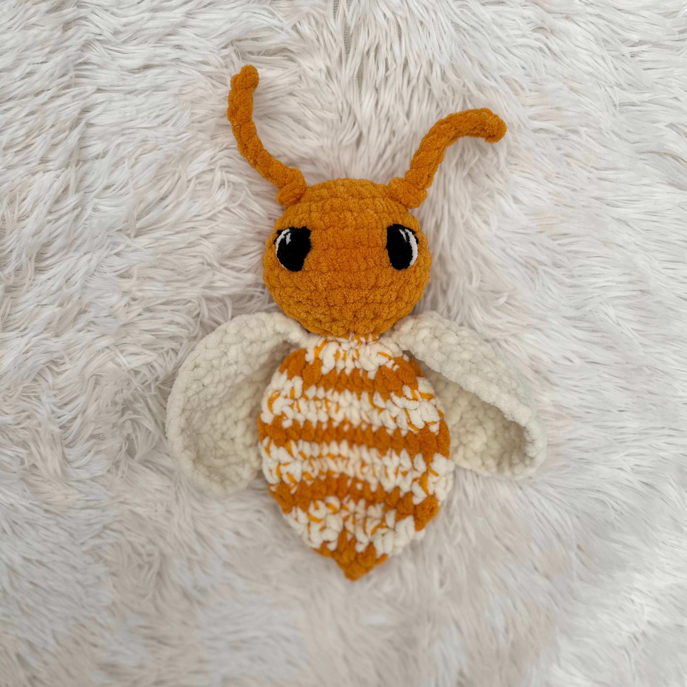 Bee Plushie Snuggler | Bug | Baby Toy | Kids Toy