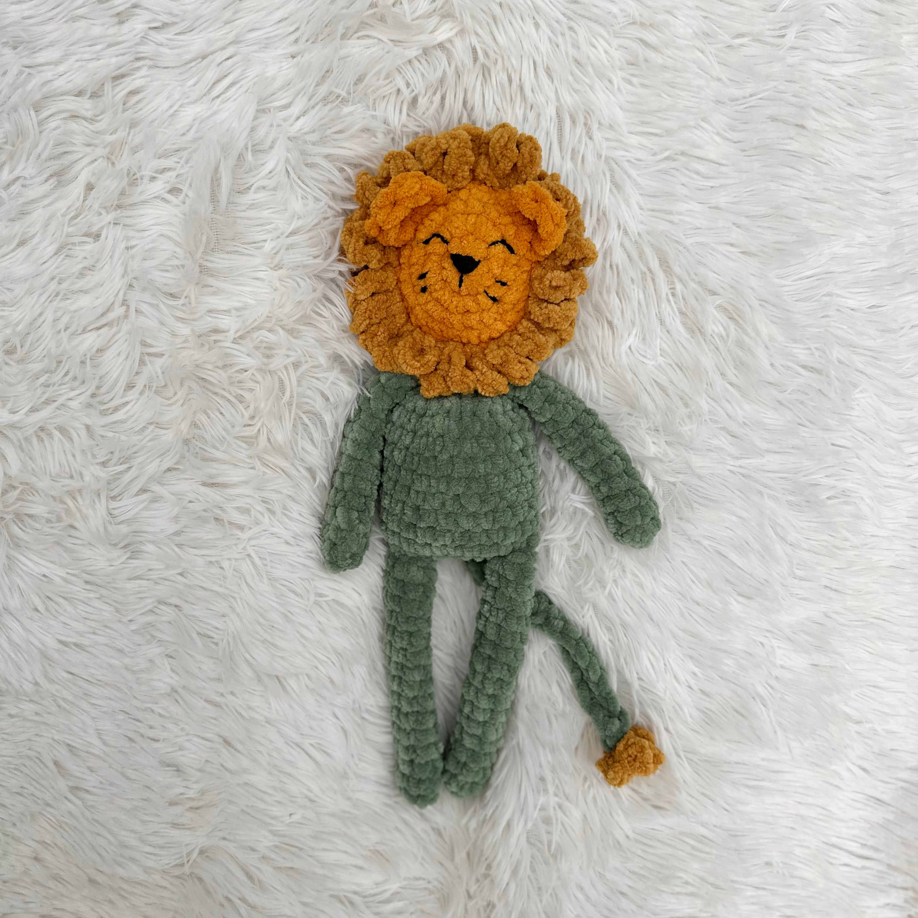 Dandy Lion Plushie Snuggler | Crocheted Dandelion Stuffie | Whimsical