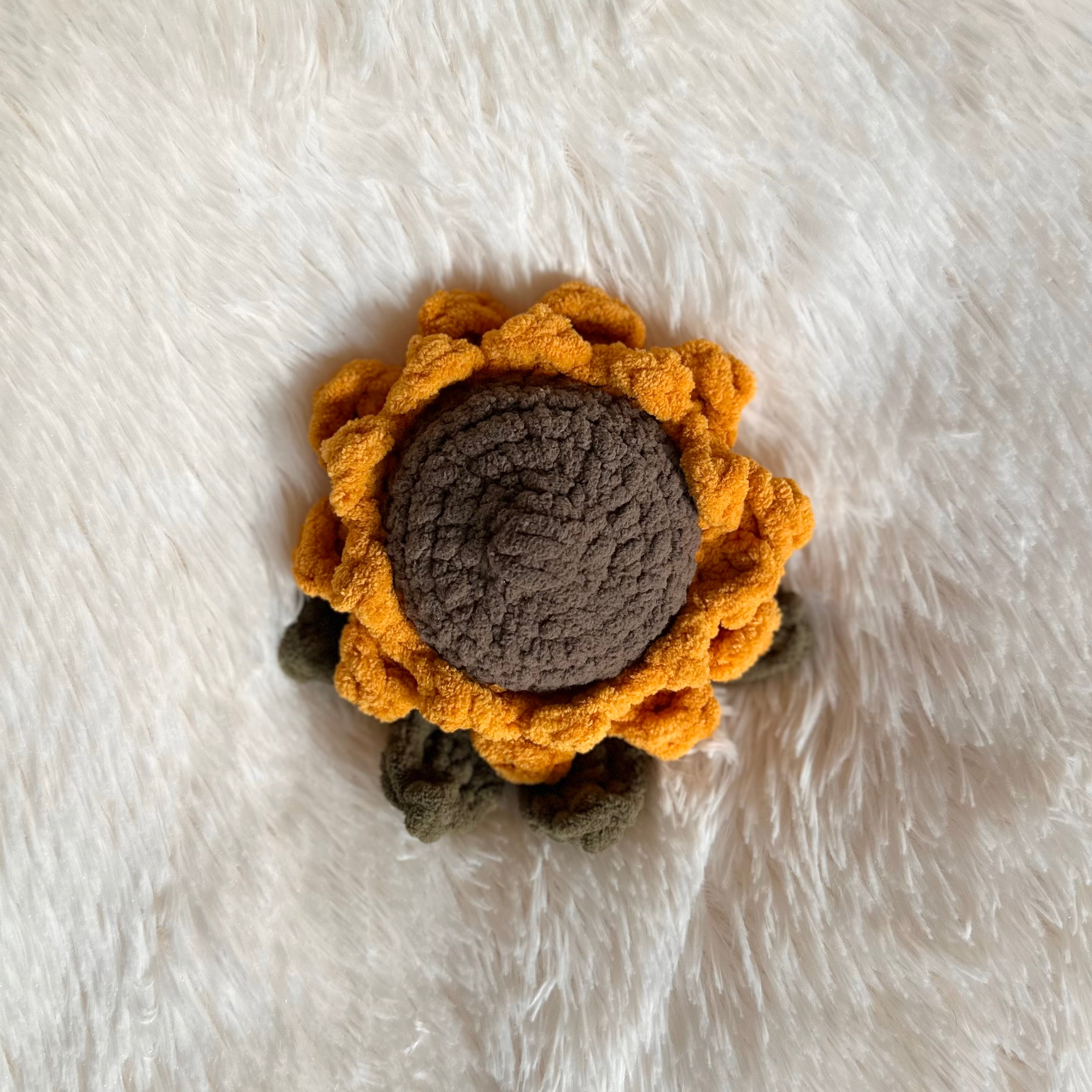 Crocheted Sunflower Plushie | Flower Friend | Baby Kids Toy | Whimsical