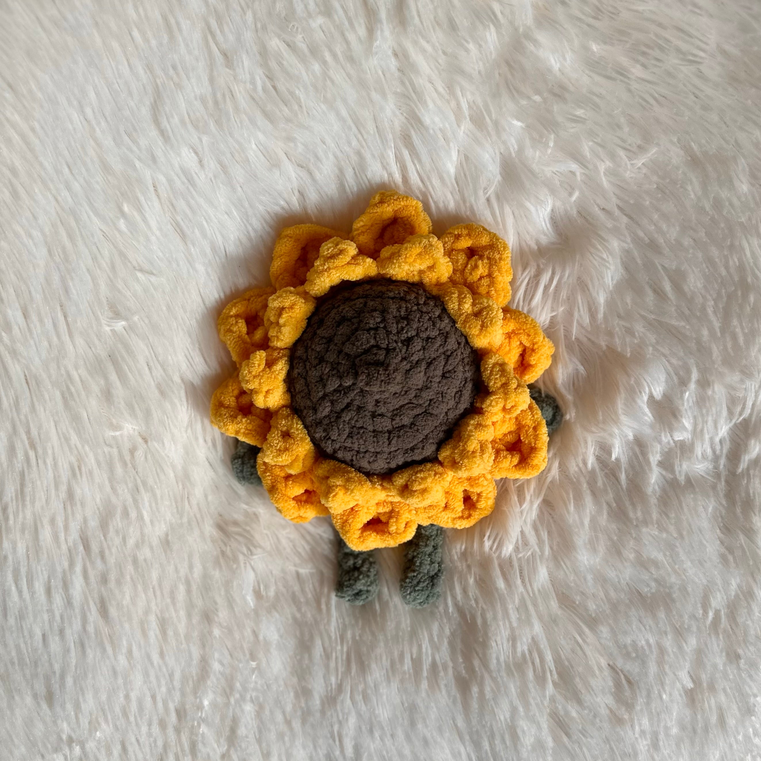 Crocheted Sunflower Plushie | Flower Friend | Baby Kids Toy | Whimsical