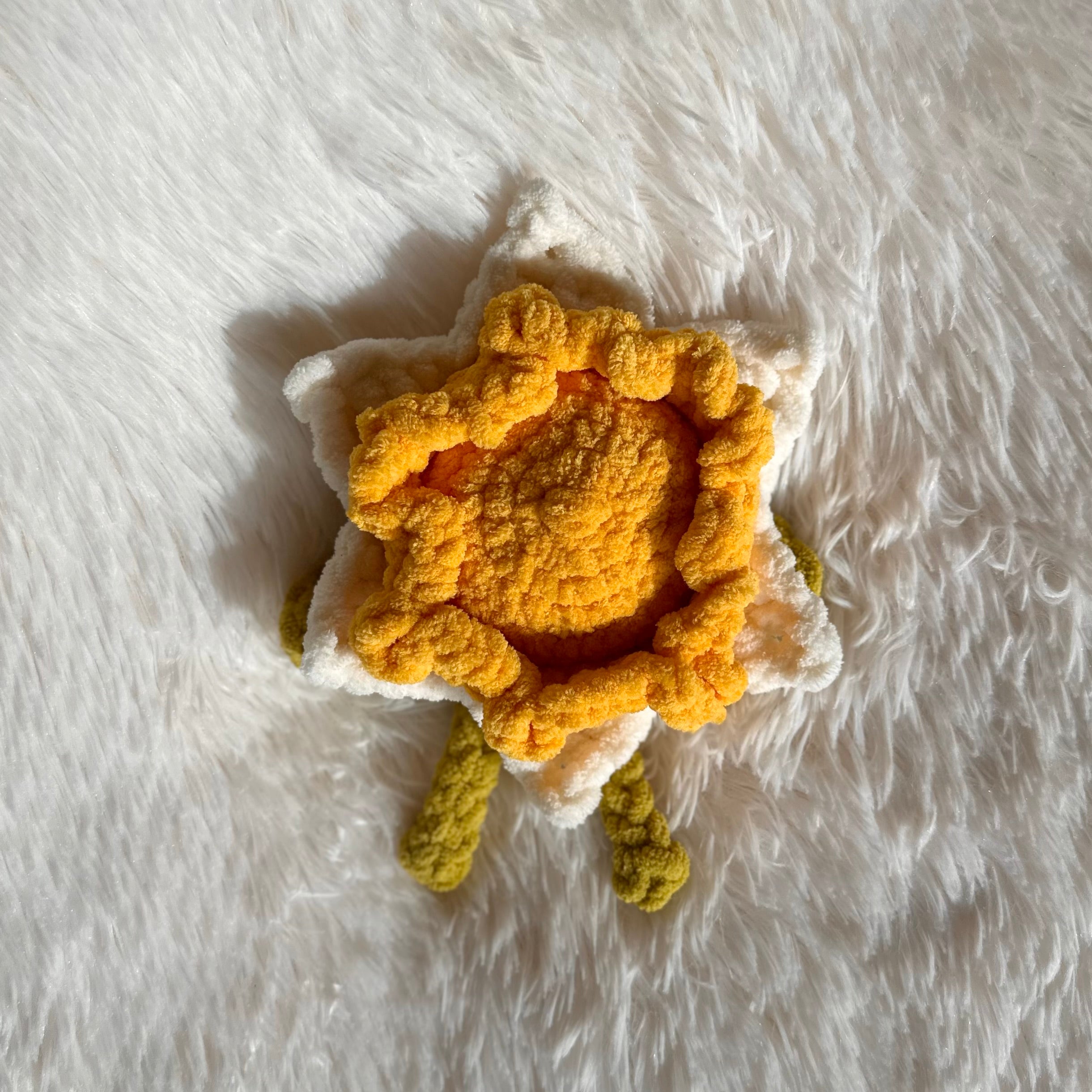 Crocheted Daffodil Plushie | Flower Friend | Baby Kids Toy | Whimsical