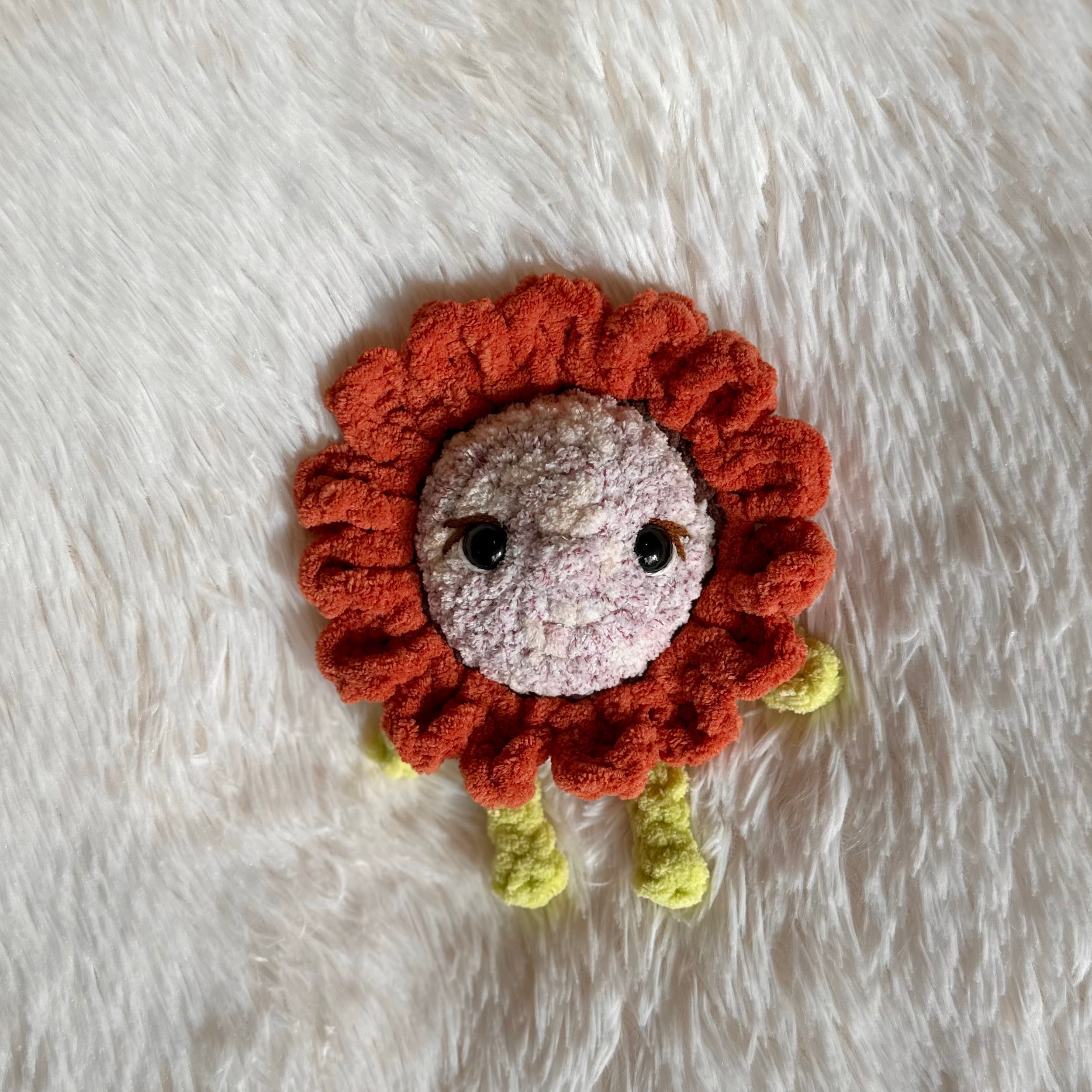 Crocheted Daisy Plushie | Flower Friend | Baby Kids Toy | Whimsical