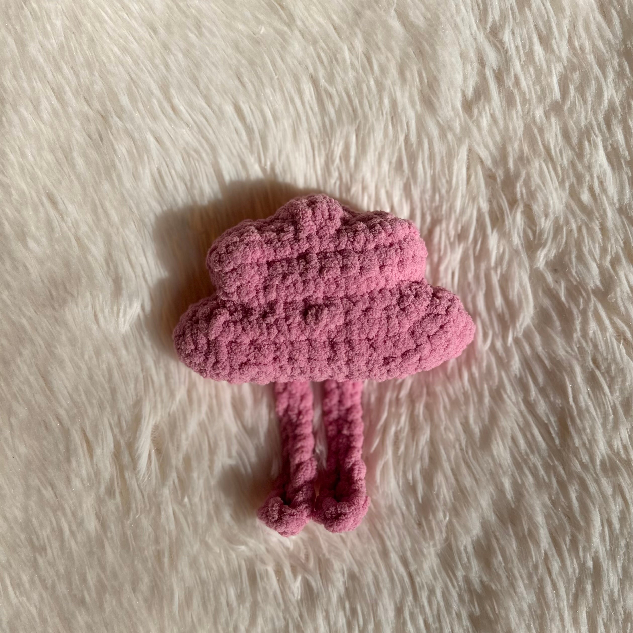 Crocheted Cloud Plushie | Mini Cloudia | Cloud Stuffie | Baby Kids Toy | Whimsical