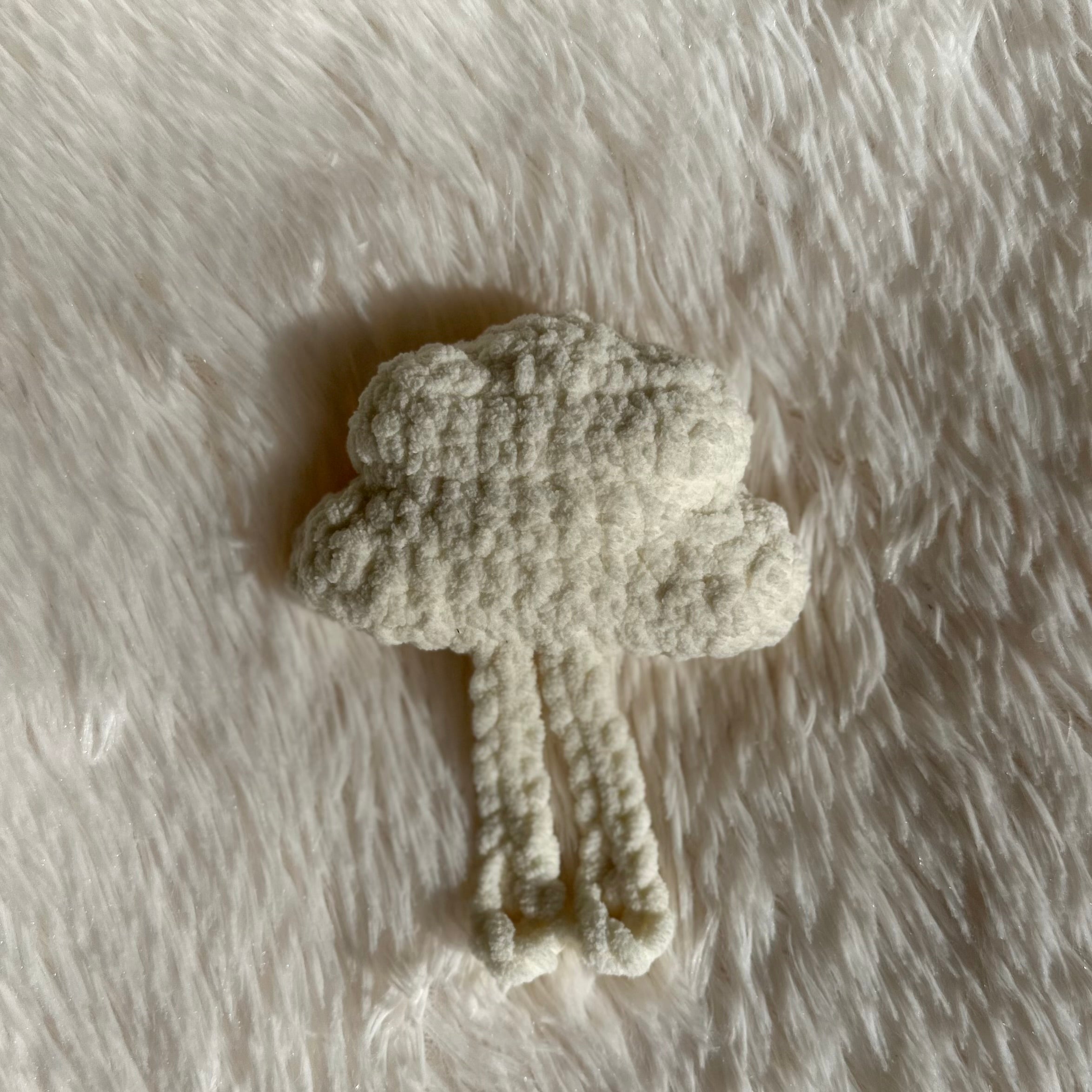 Crocheted Cloud Plushie | Mini Cloudia | Cloud Stuffie | Baby Kids Toy | Whimsical
