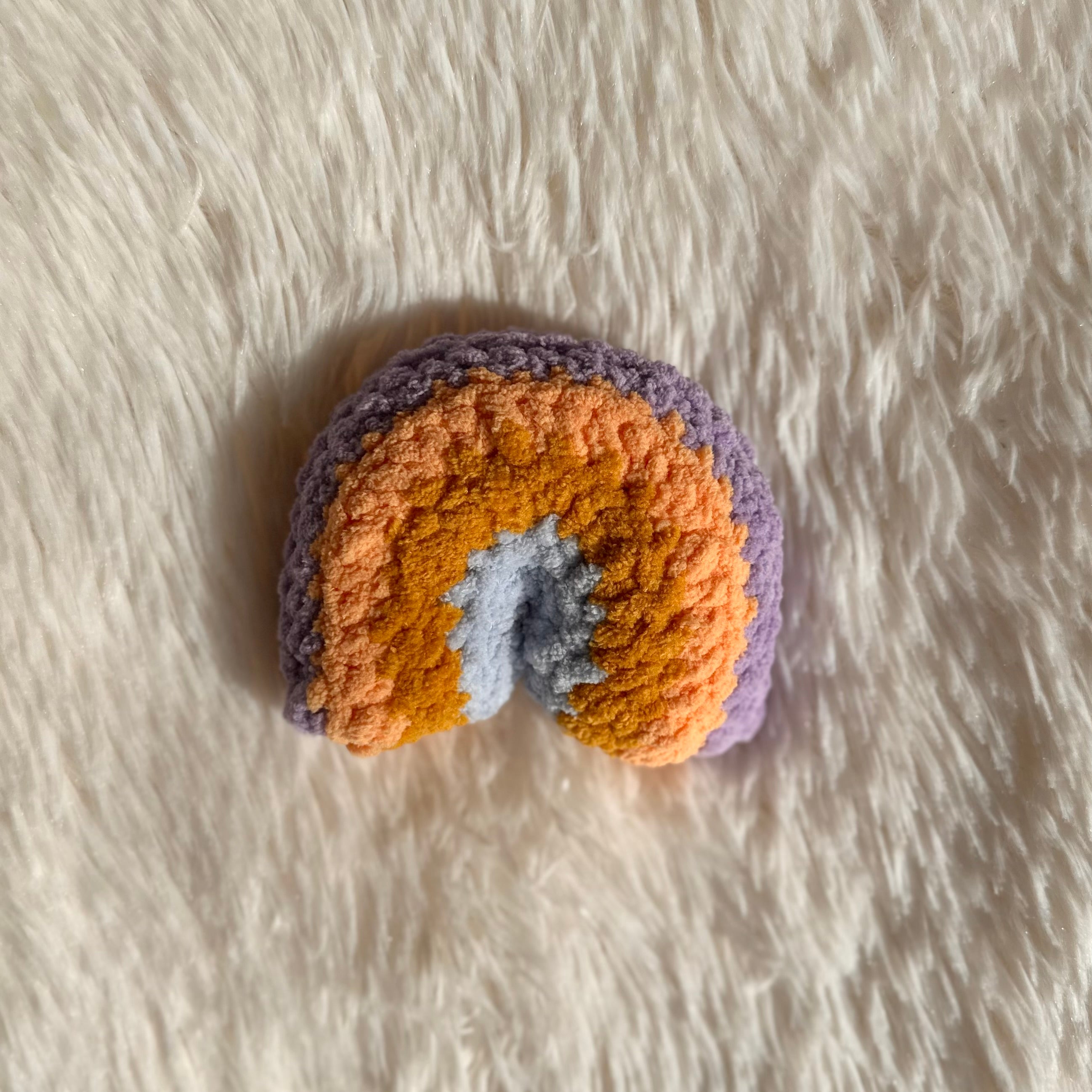 Crocheted Rainbow Plushie | Mini Raina | Rainbow Stuffie | Baby Kids Toy | Whimsical