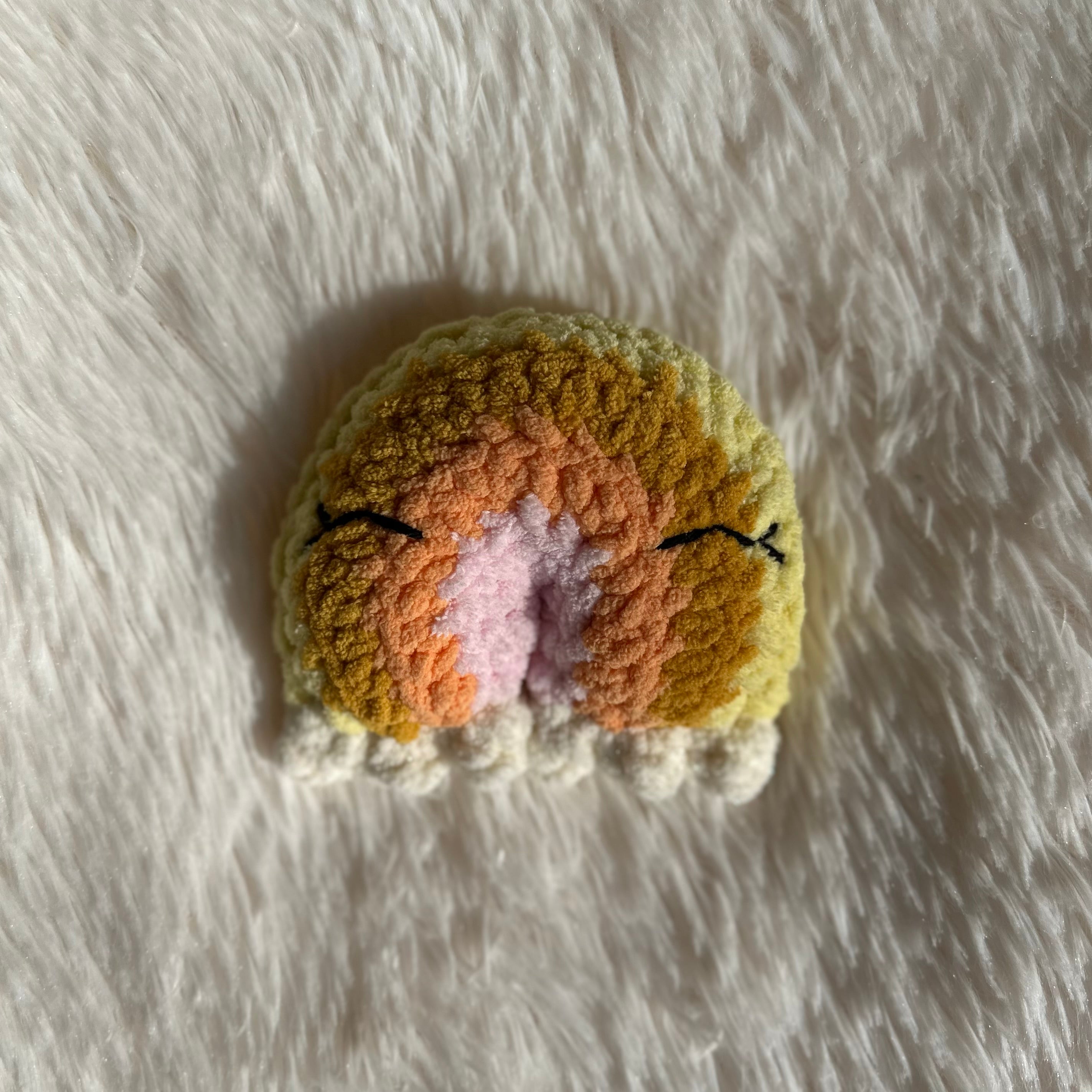 Crocheted Rainbow Plushie | Mini Raina | Rainbow With Clouds Stuffie | Baby Kids Toy | Whimsical