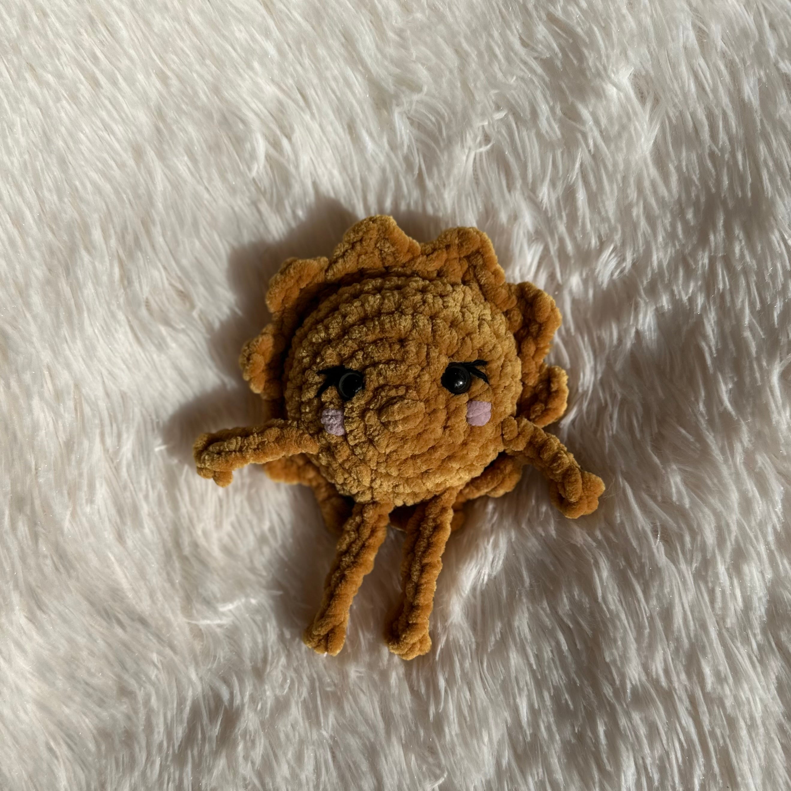 Crocheted Sun Plushie | Mini Raya Sunshine | Sunshine Stuffie | Baby Kids Toy | Whimsical
