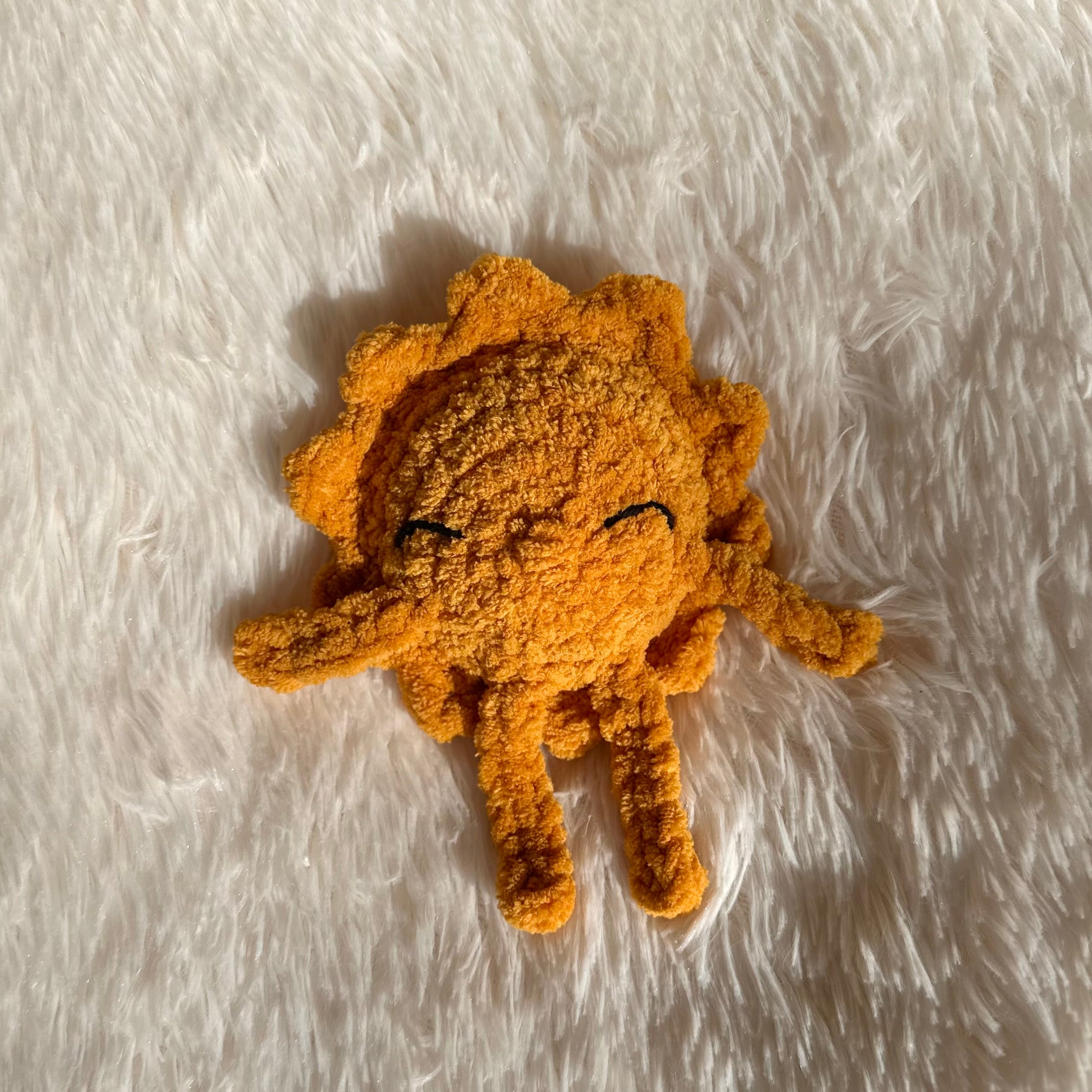 Crocheted Sun Plushie | Mini Raya Sunshine | Sunshine Stuffie | Baby Kids Toy | Whimsical