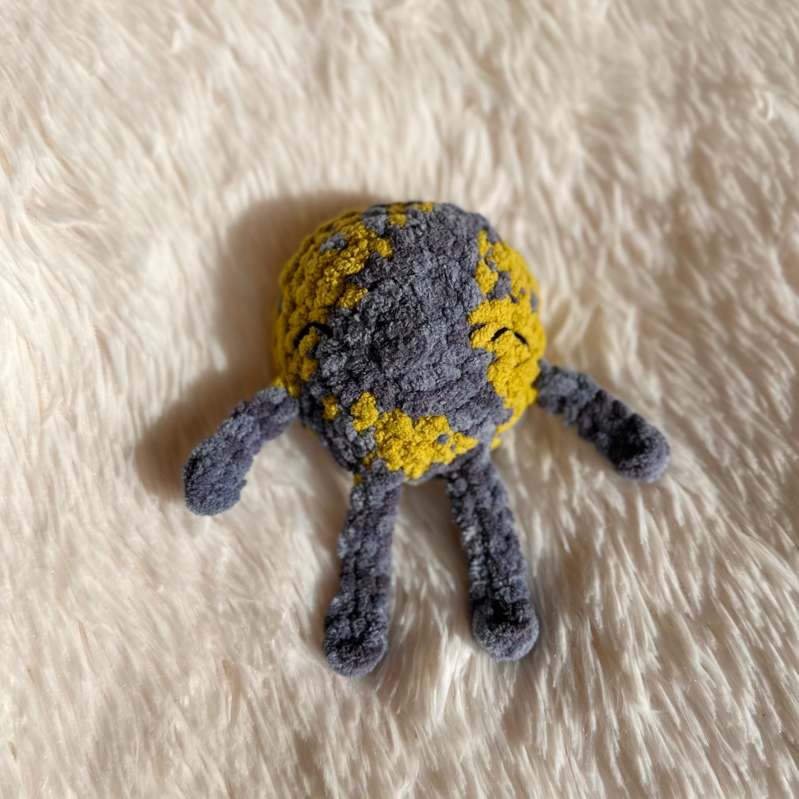 Crocheted Earth Plushie | Mini Eartha | Earth Stuffie | Baby Kids Toy | Whimsical | Planet Earth