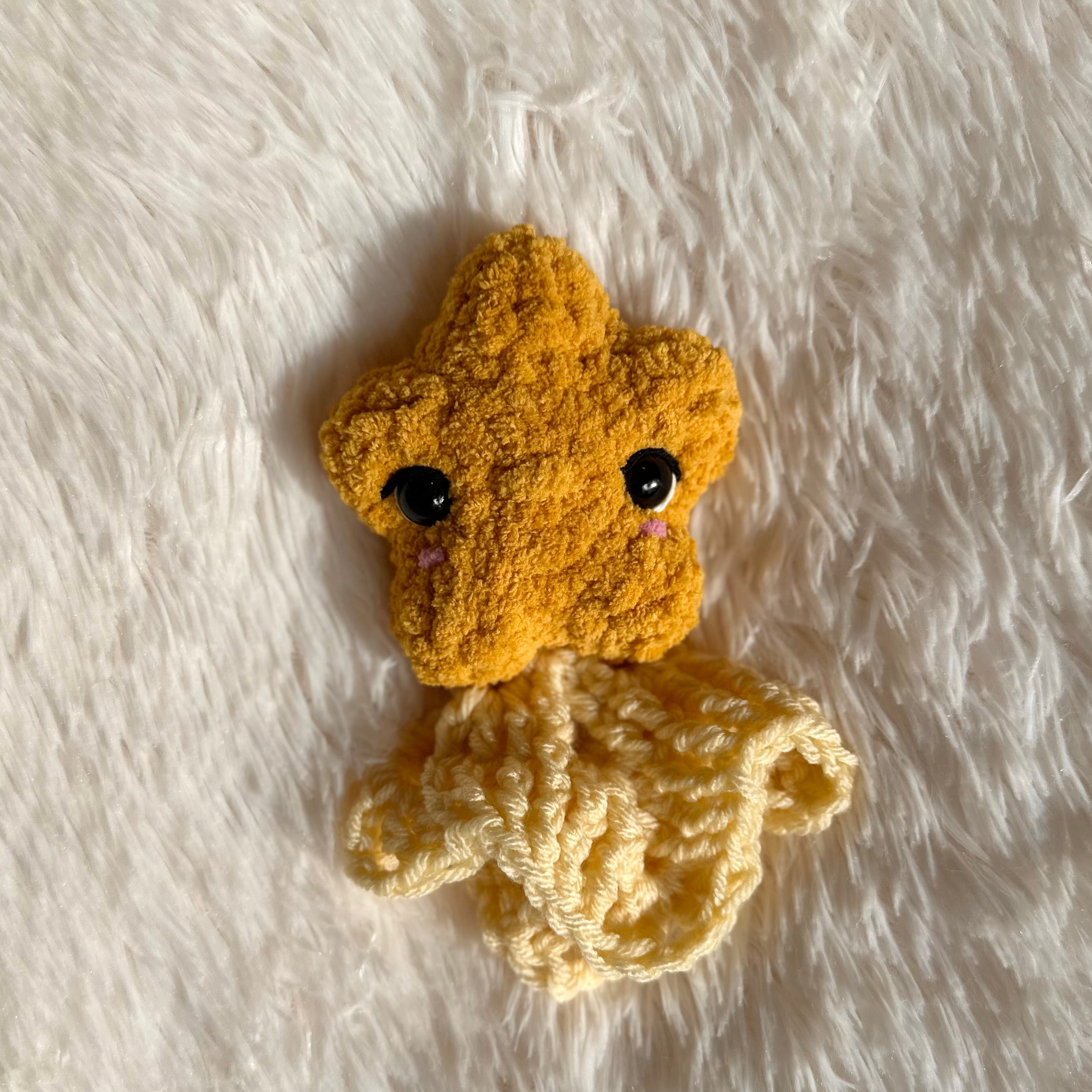 Crocheted Shooting Star Plushie | Mini Stella | Star Stuffie | Baby Kids Toy | Whimsical | Space