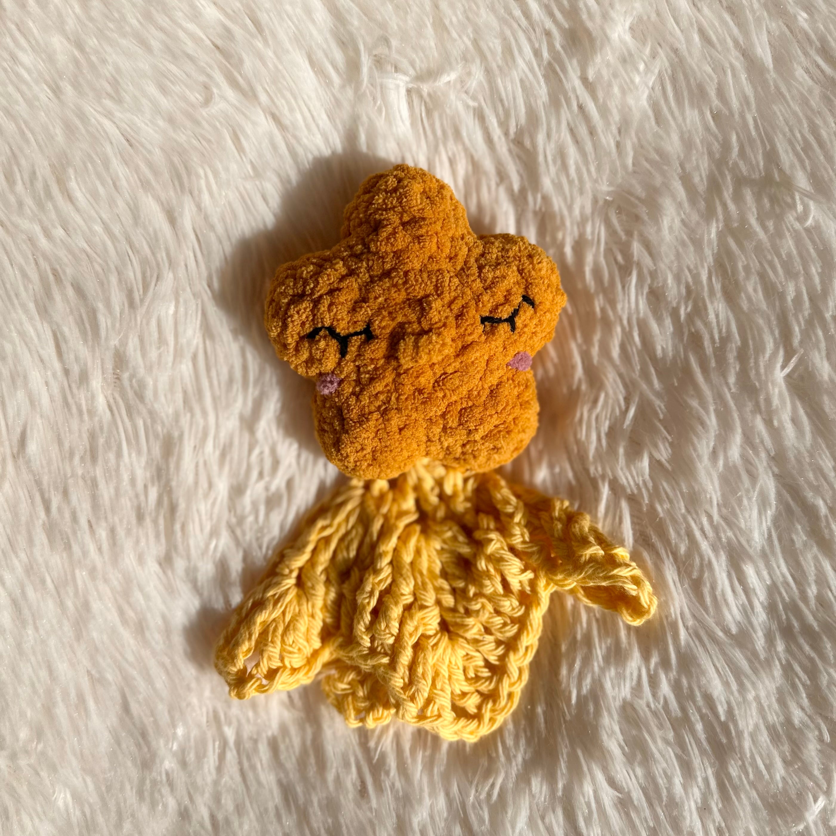 Crocheted Shooting Star Plushie | Mini Stella | Star Stuffie | Baby Kids Toy | Whimsical | Space
