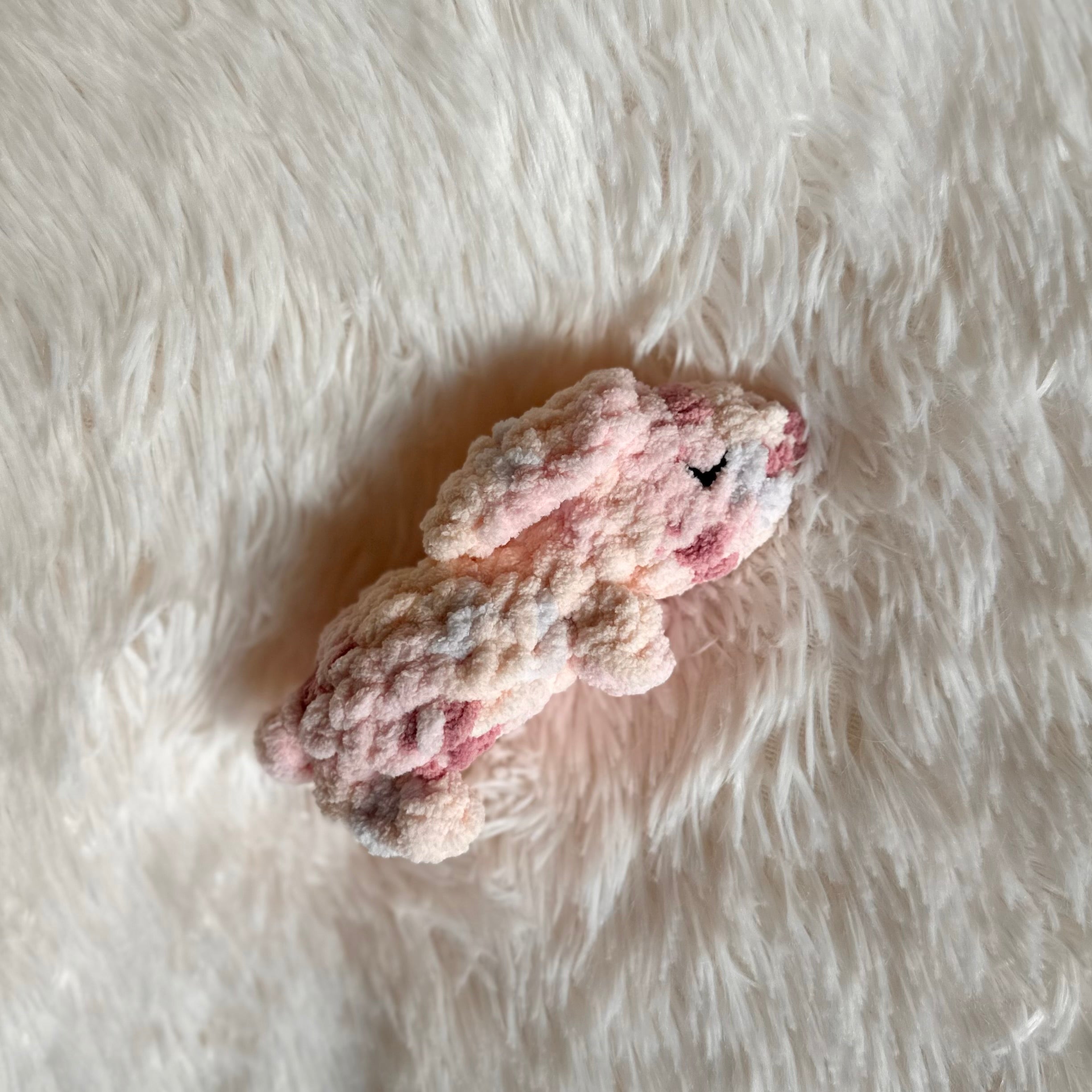 Small Sleepy Bunny | Bunny Plushie | Crochet Bunny