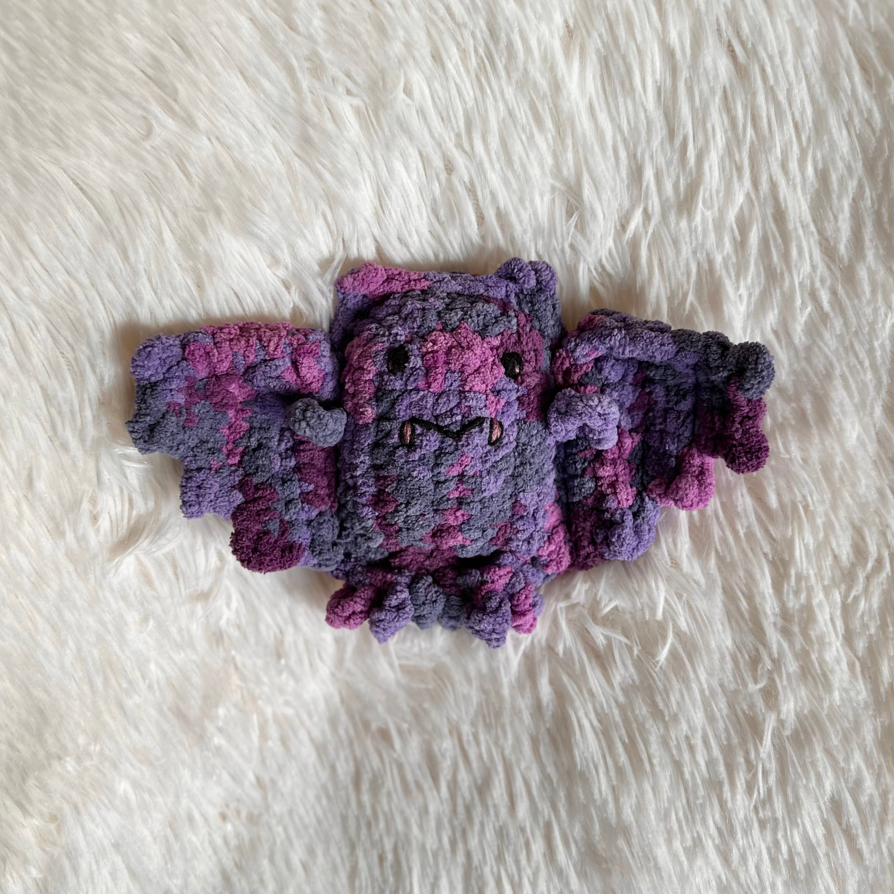 Small Bat Plushie | Bat Stuffie | Crochet Bat