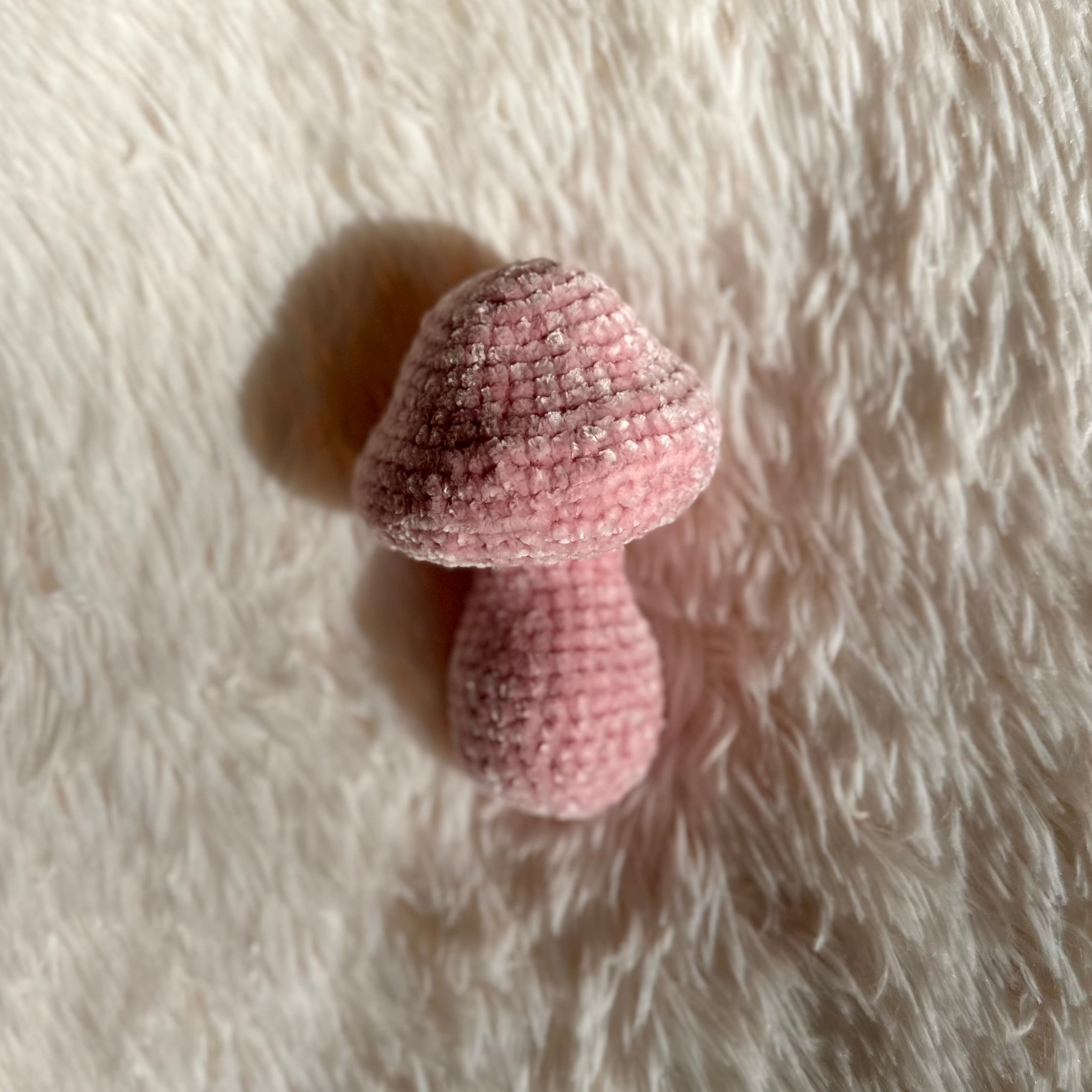 Medium Velvet Mushroom | Mushroom Plushie | Crochet Mushie | Whimsical