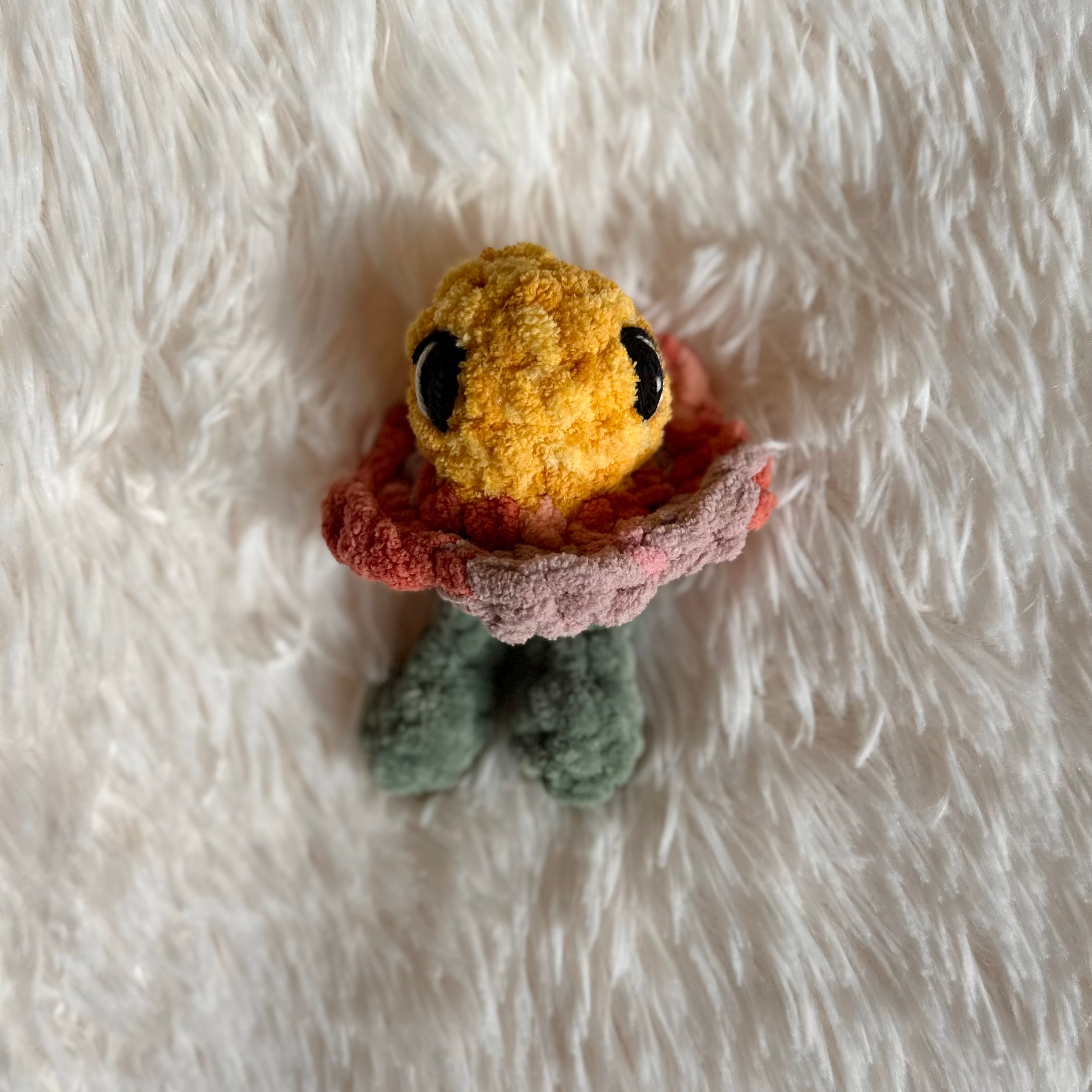 Flower Friend | Flower Plushie | Crochet Flower Bud Bloom | Whimsical