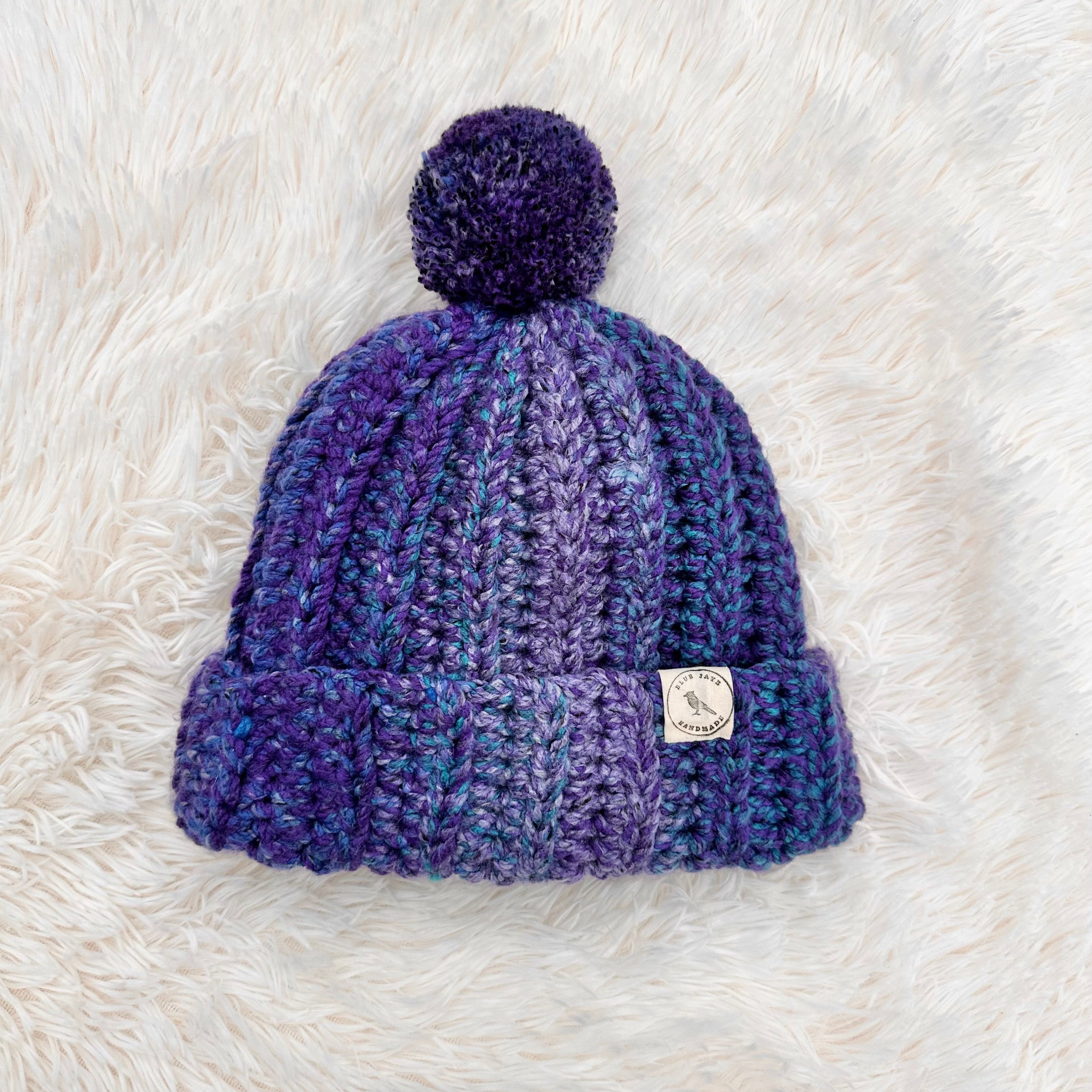 Adult Size Beanie | Crocheted Warm Winter Hat