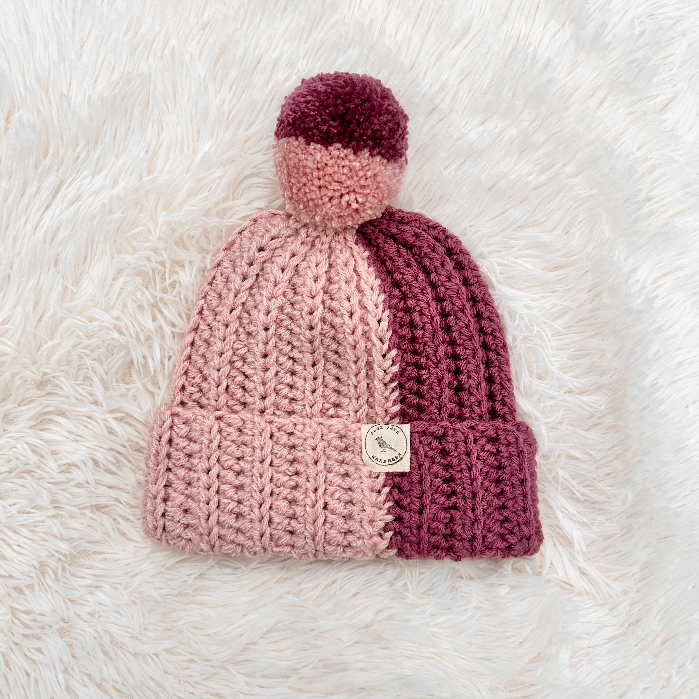 Adult Size Beanie | Crocheted Warm Winter Hat