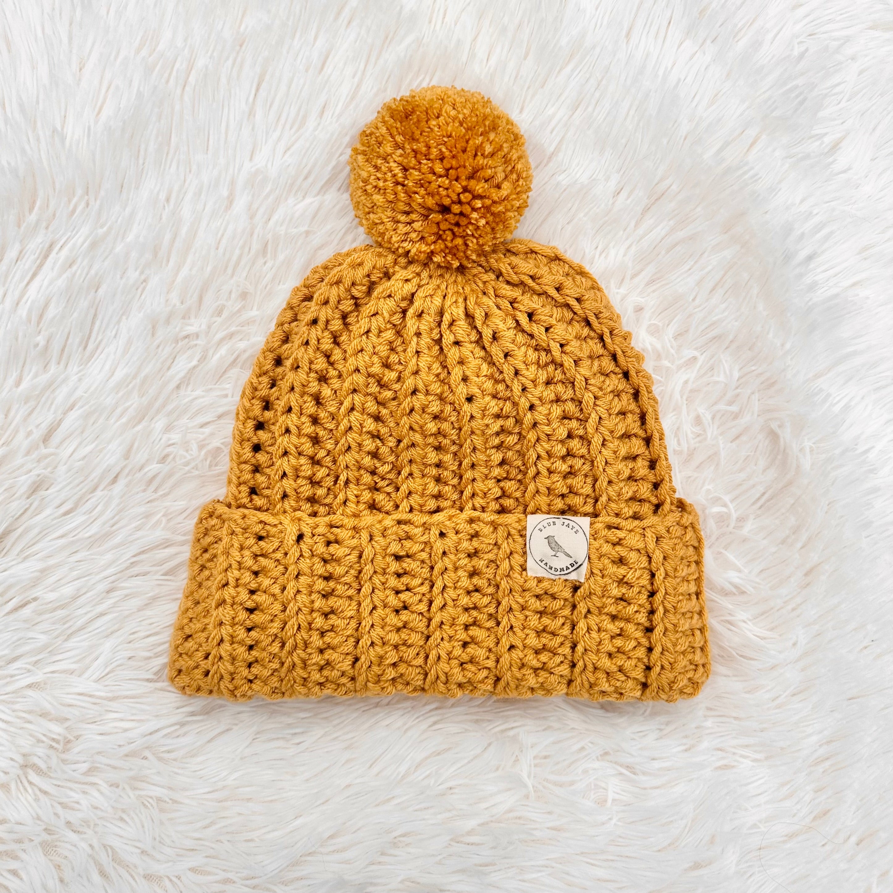 Adult Size Beanie | Crocheted Warm Winter Hat