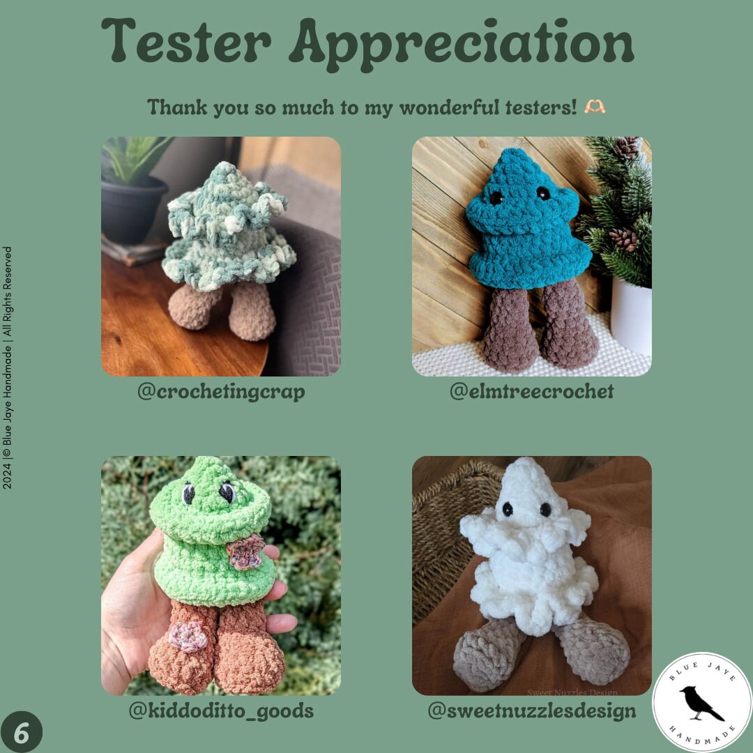 Timber The Tree Crochet Pattern | Amigurumi Groovy Tree