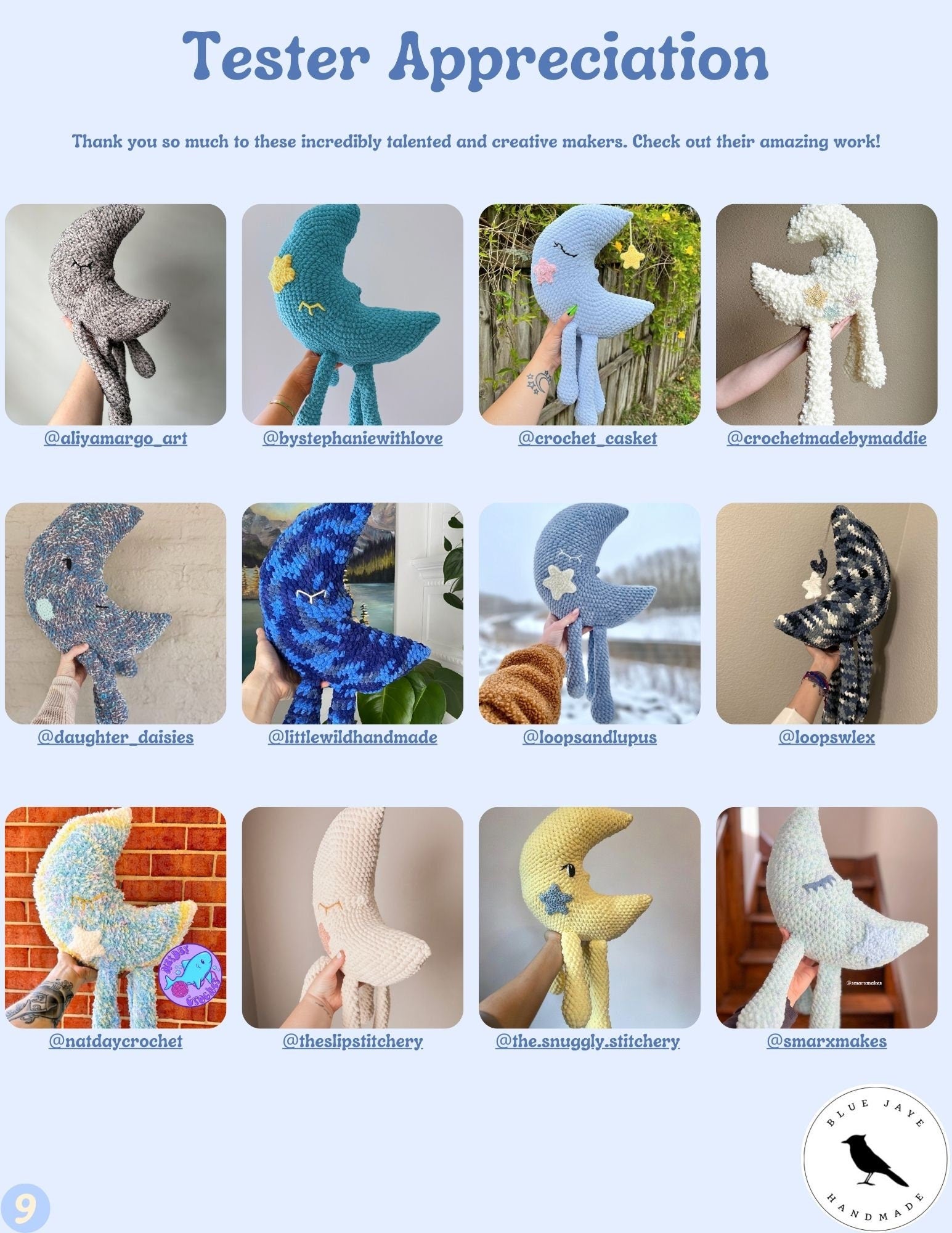 Luna Moon Crochet Pattern Bundle (Luna + Little Luna Included) | Amigurumi Moon Pattern