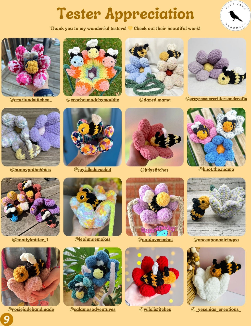 Blossom The Bee and Flower Crochet Pattern | Amigurumi Bee And Flower Pattern