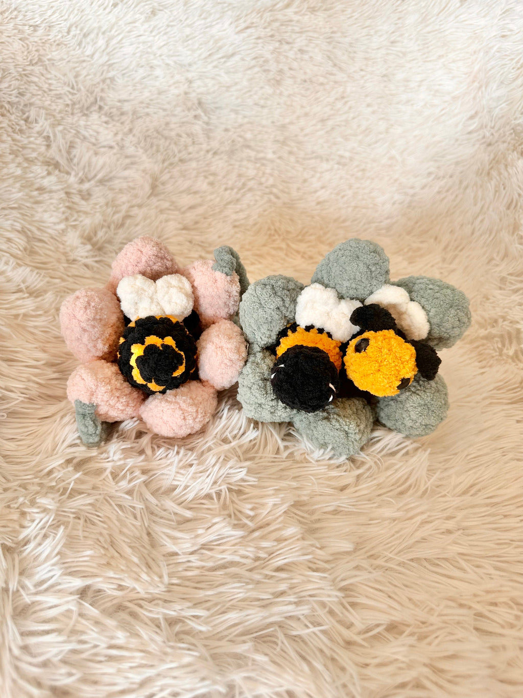 Blossom The Bee and Flower Crochet Pattern | Amigurumi Bee And Flower Pattern