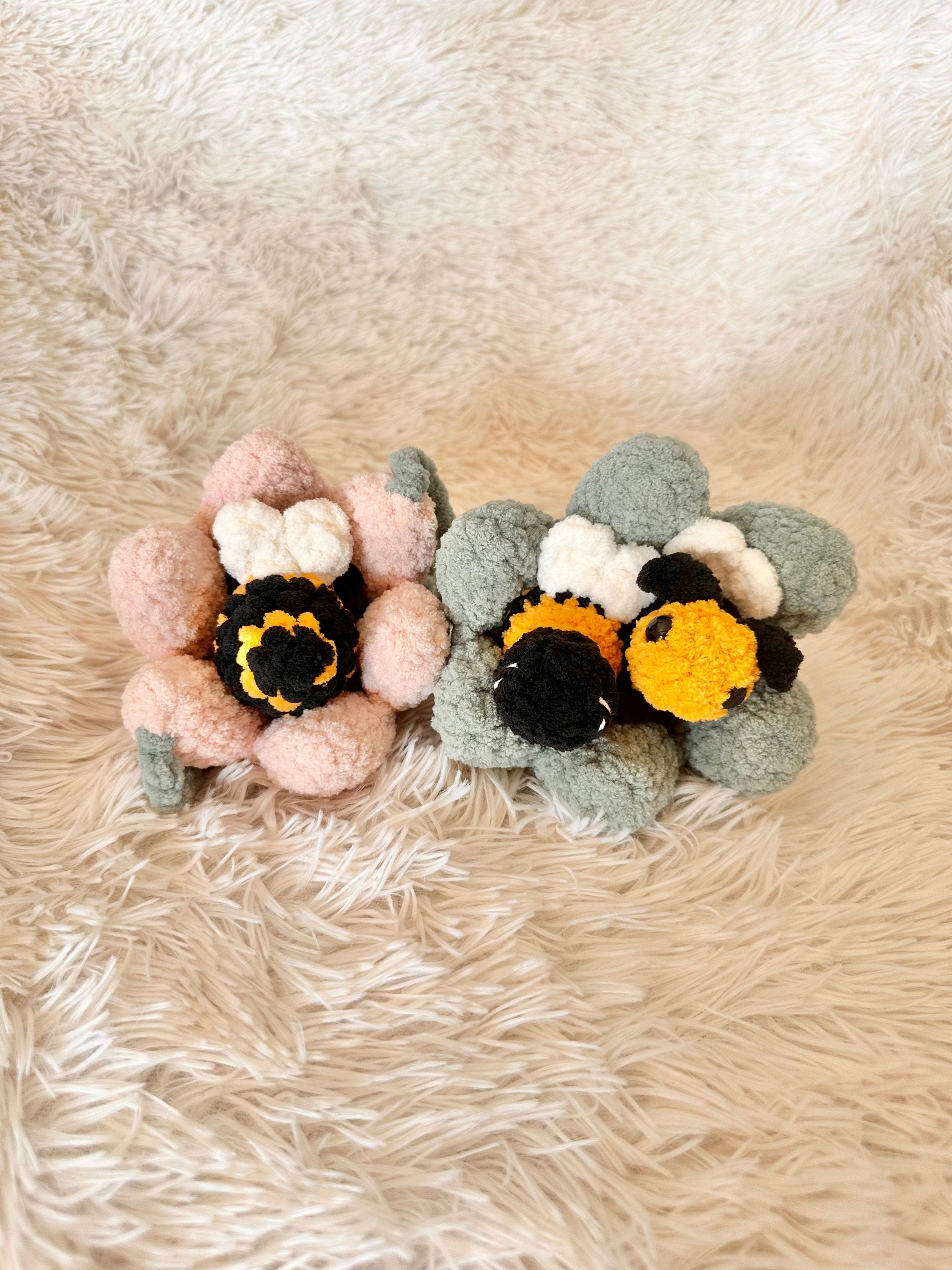 Blossom The Bee and Flower Crochet Pattern | Amigurumi Bee And Flower Pattern