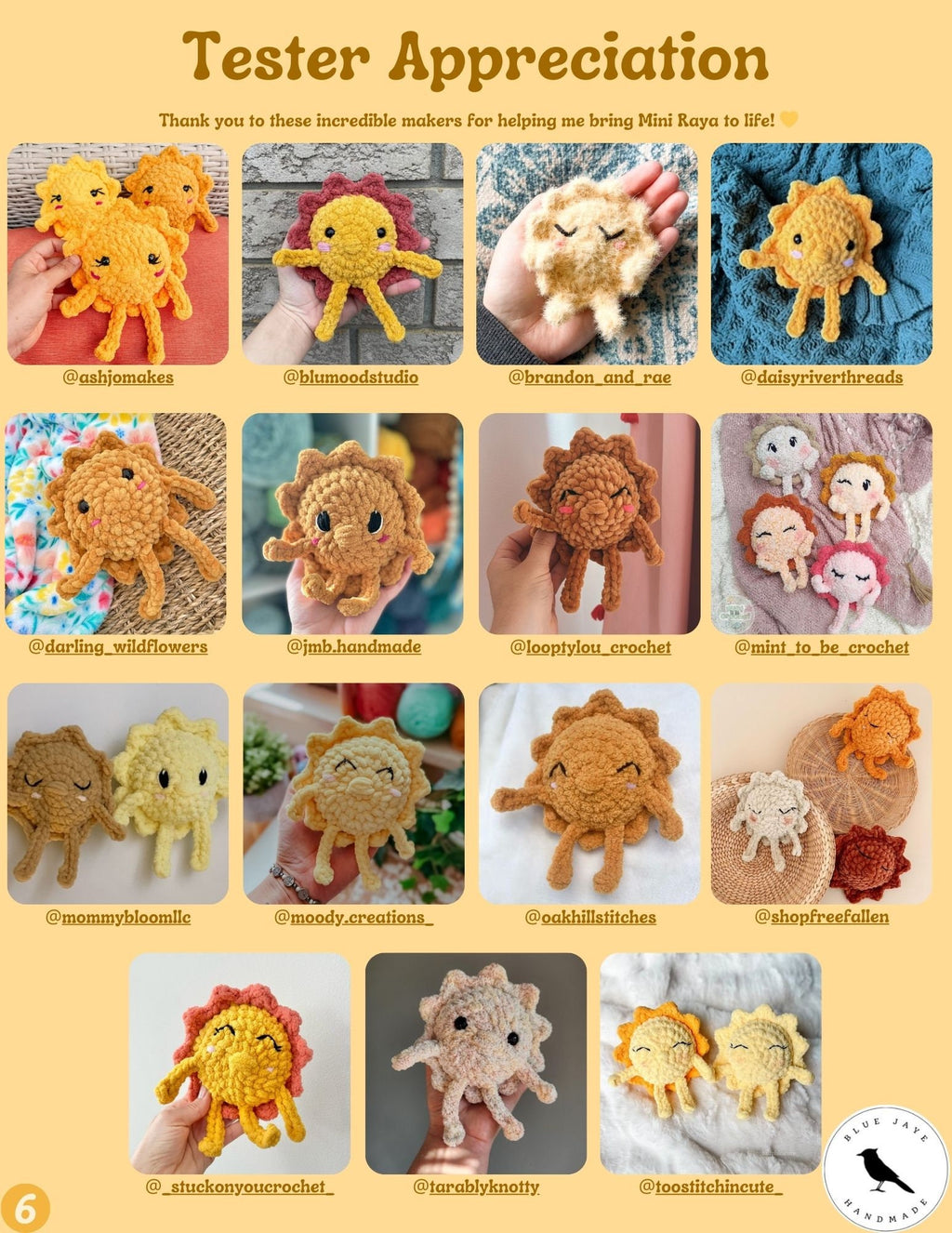 Mini Raya Sunshine Crochet Pattern | Amigurumi Sun Pattern