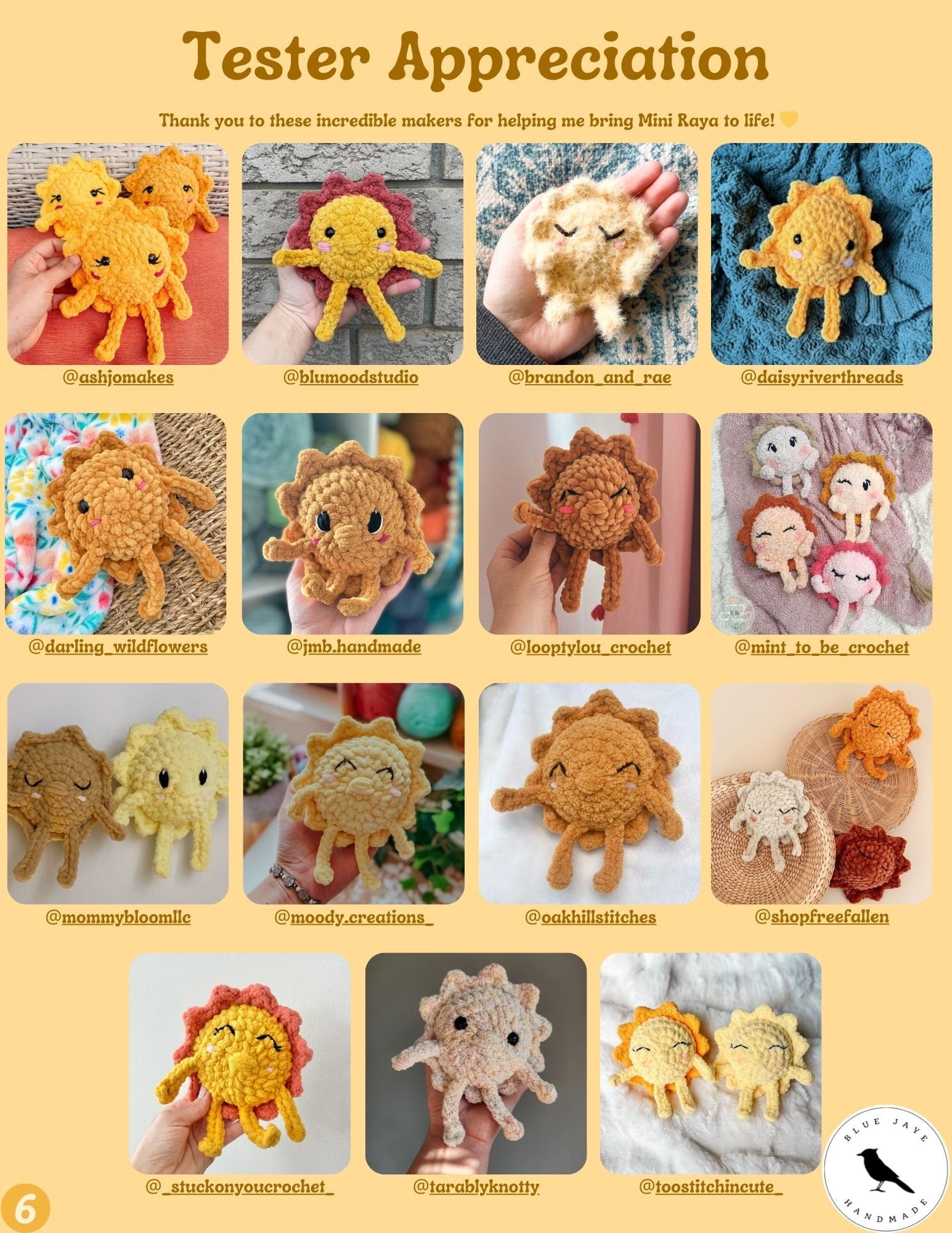 Mini Raya Sunshine Crochet Pattern | Amigurumi Sun Pattern