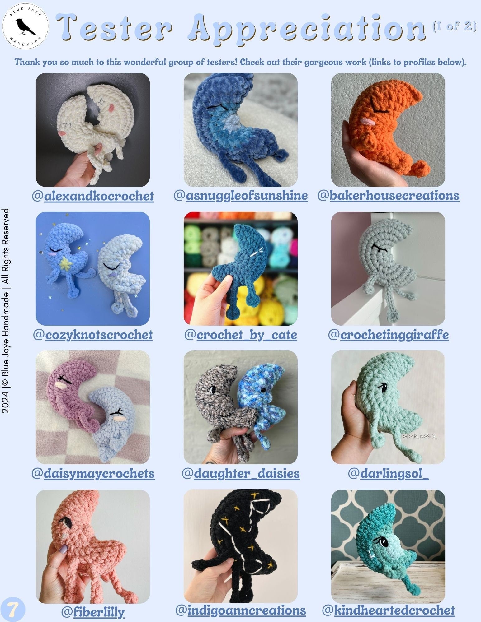 Mini Luna Moon Crochet Pattern | Amigurumi Moon Pattern