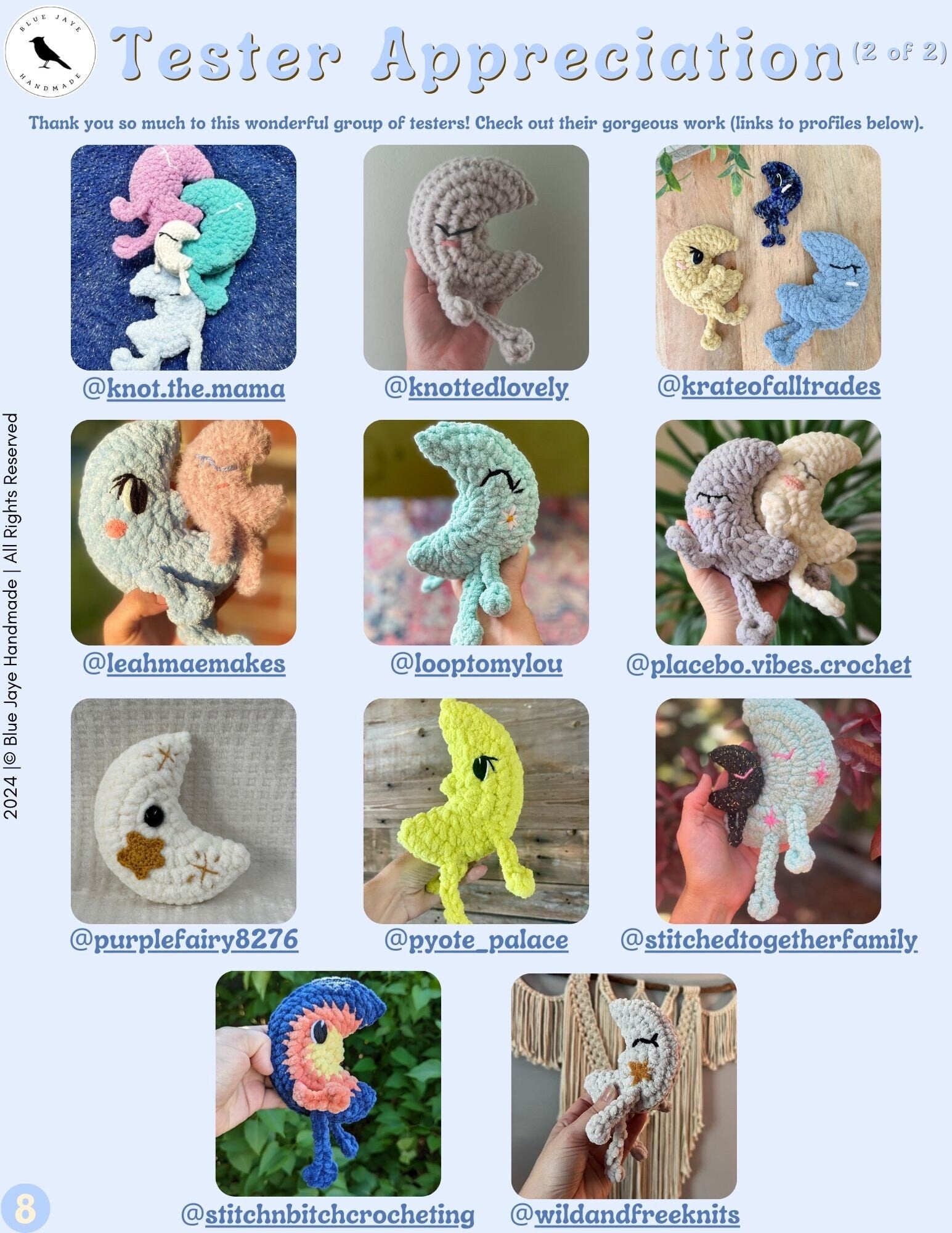 Mini Luna Moon Crochet Pattern | Amigurumi Moon Pattern