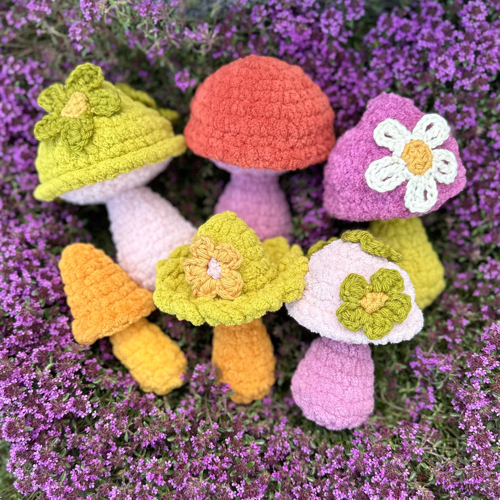 Funky Fungi Crochet Patterns | Groovy Mushrooms Amigurumi