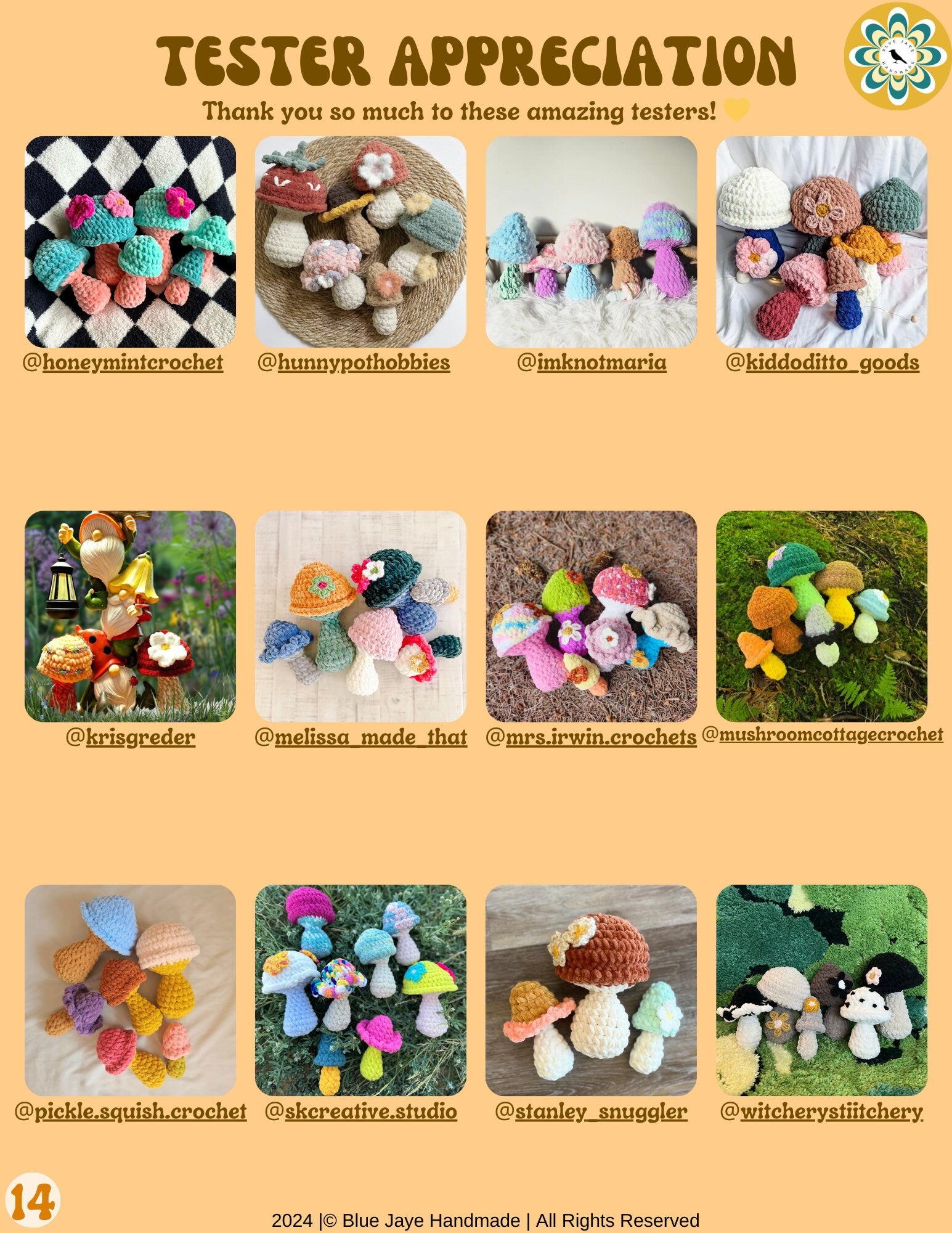 Groovy Mushroom Bundle Crochet Patterns | Amigurumi Whimsy Floral Mushroom Patterns