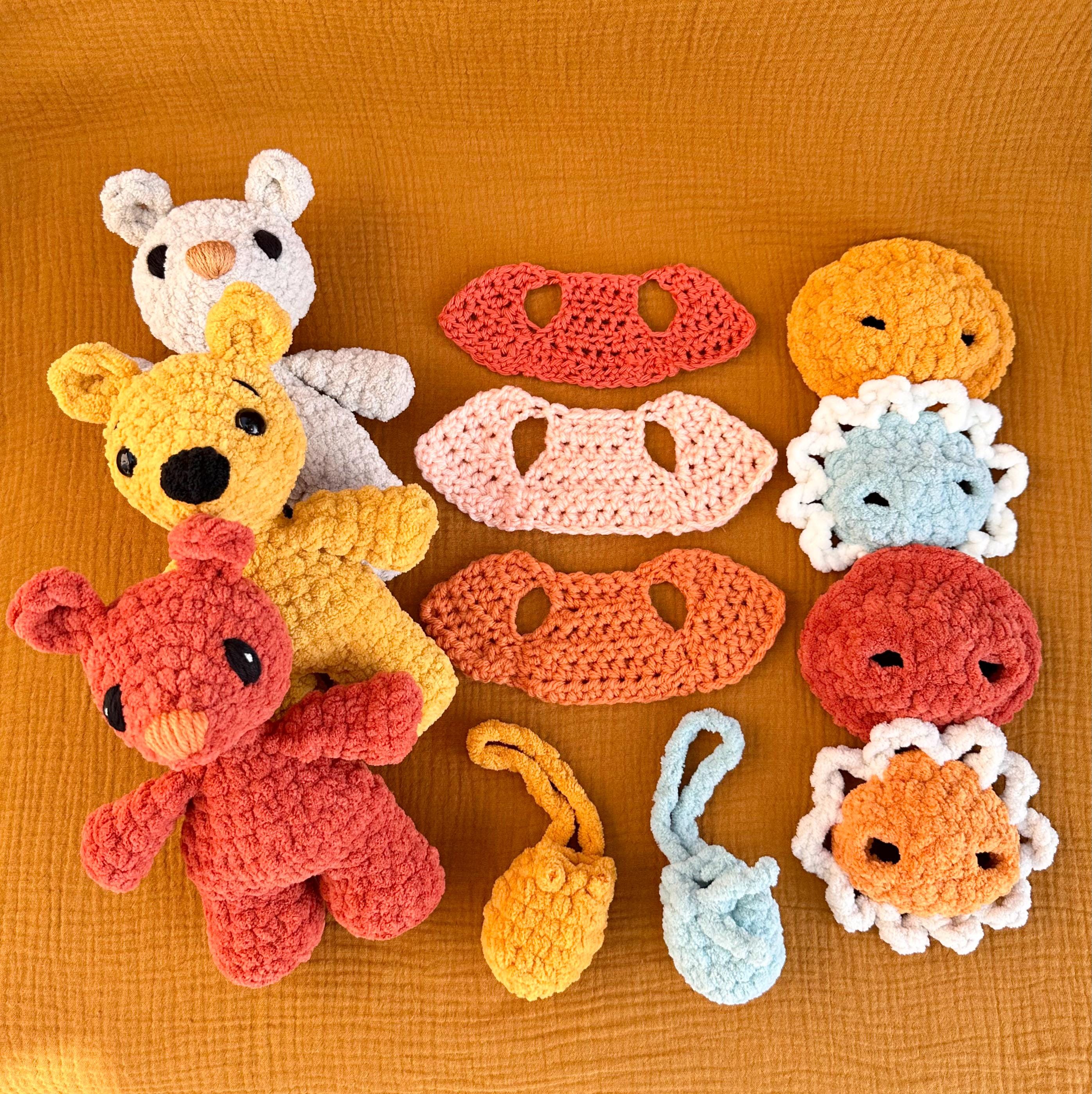 Bowie Bear Crochet Pattern With Accessories | Groovy Bear Amigurumi | Whimsical Crochet | Cottage Core Crochet Pattern