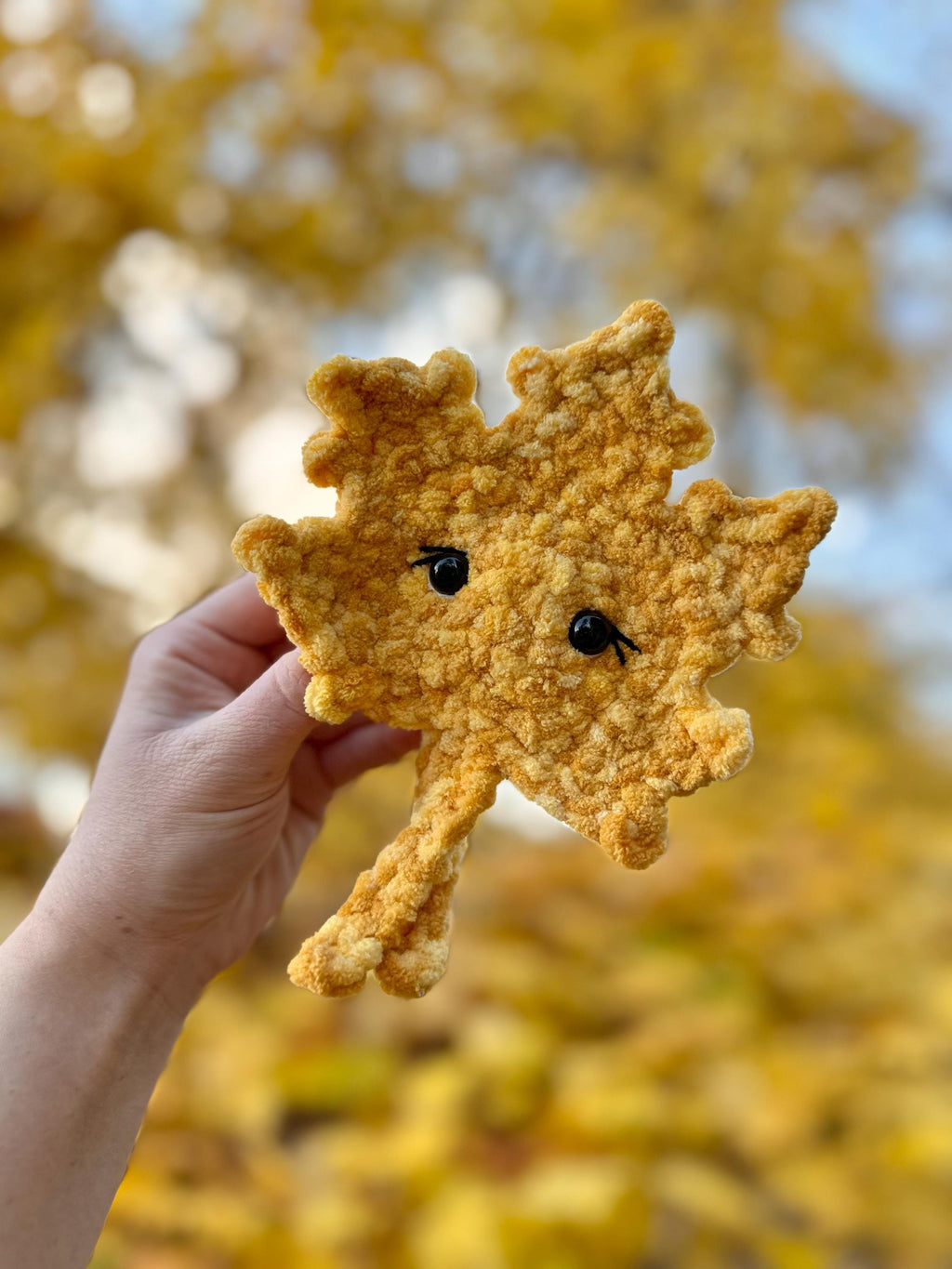 Maple Leaf Crochet Pattern | Whimsical Amigurumi Leaf | Autumn Crochet Pattern | Fall Market Crochet Pattern