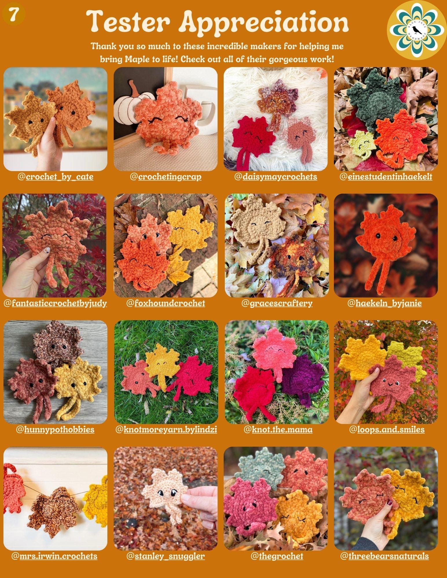 Maple Leaf Crochet Pattern | Whimsical Amigurumi Leaf | Autumn Crochet Pattern | Fall Market Crochet Pattern