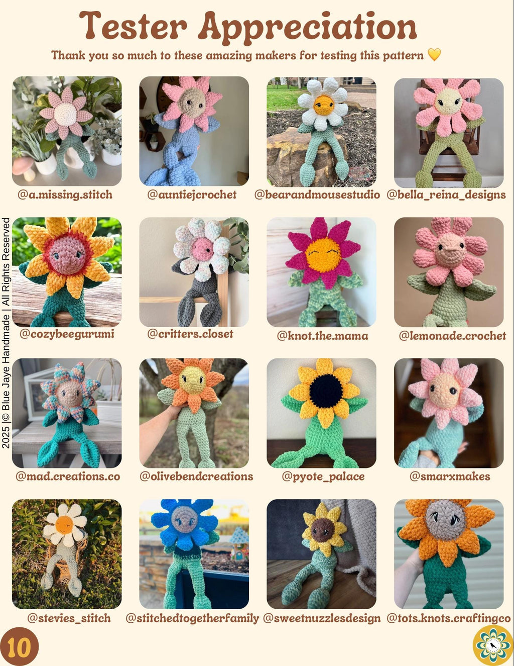 Solly/Dolly Plushie Mod Pattern | Solly Sunflower | Dolly Daisy | Crochet Pattern Mod | Flower Plushie