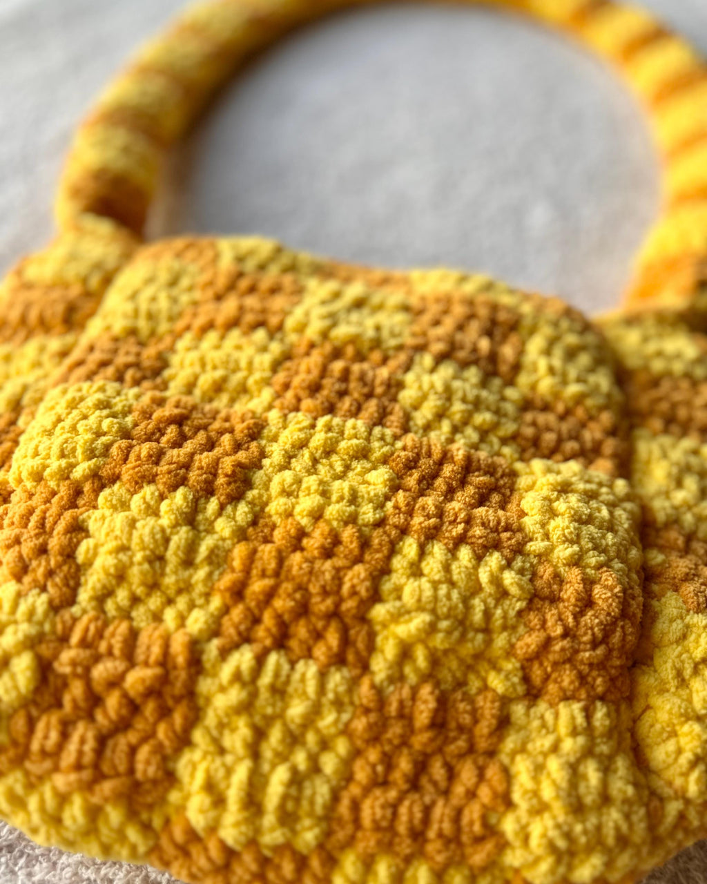 Mini Checkered Tote Crochet Pattern | Customizable Tote Bag | Checkered Tote | Checks | Crochet Bag Pattern
