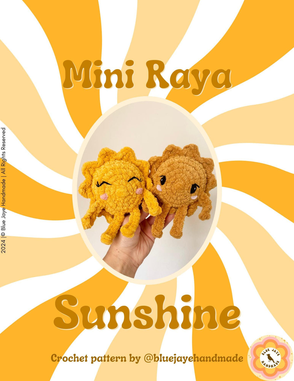 Mini Raya Sunshine Crochet Pattern | Amigurumi Sun Pattern