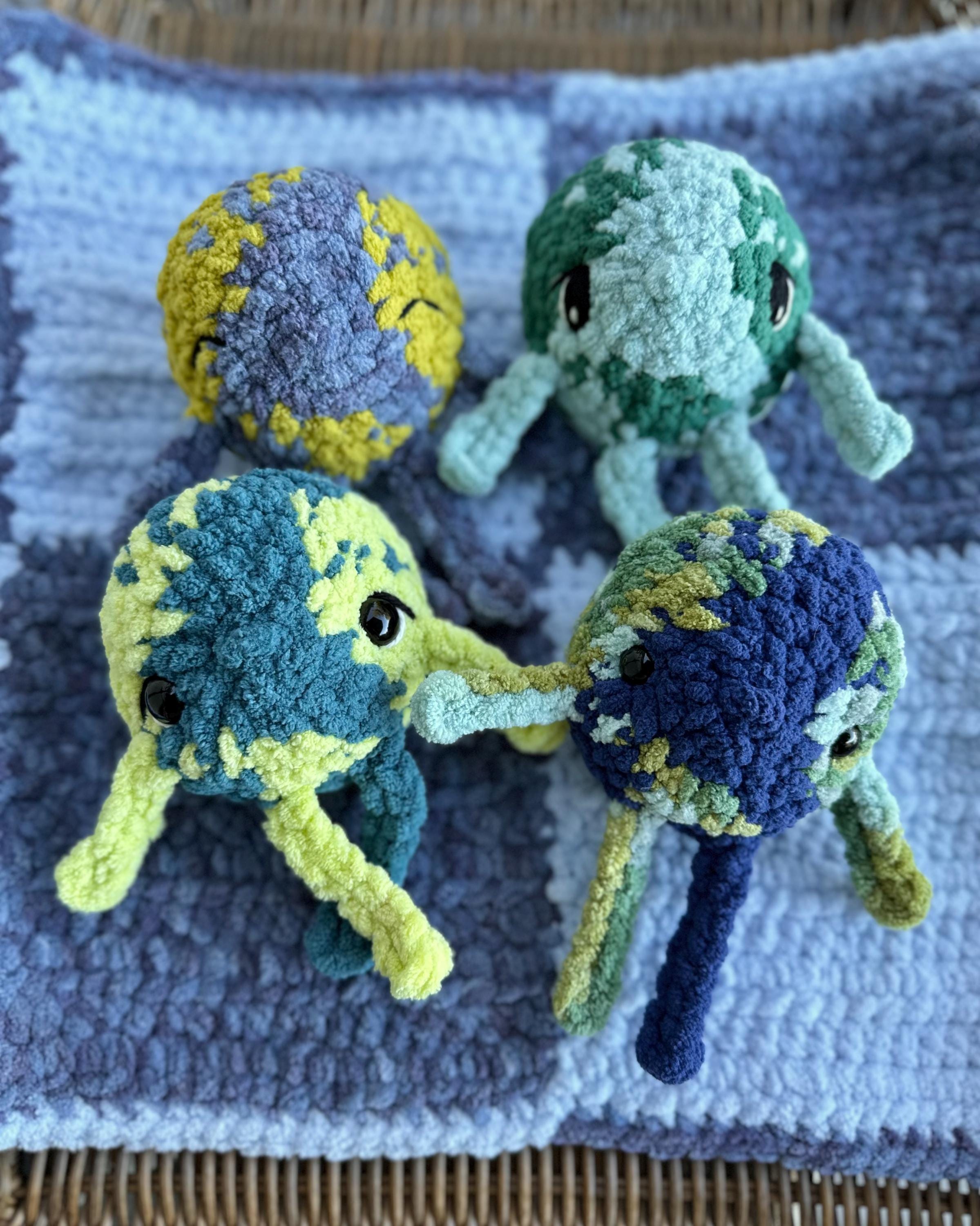 Mini Eartha Crochet Pattern | The Earth Friend | Whimsical Amigurumi Earth Pattern