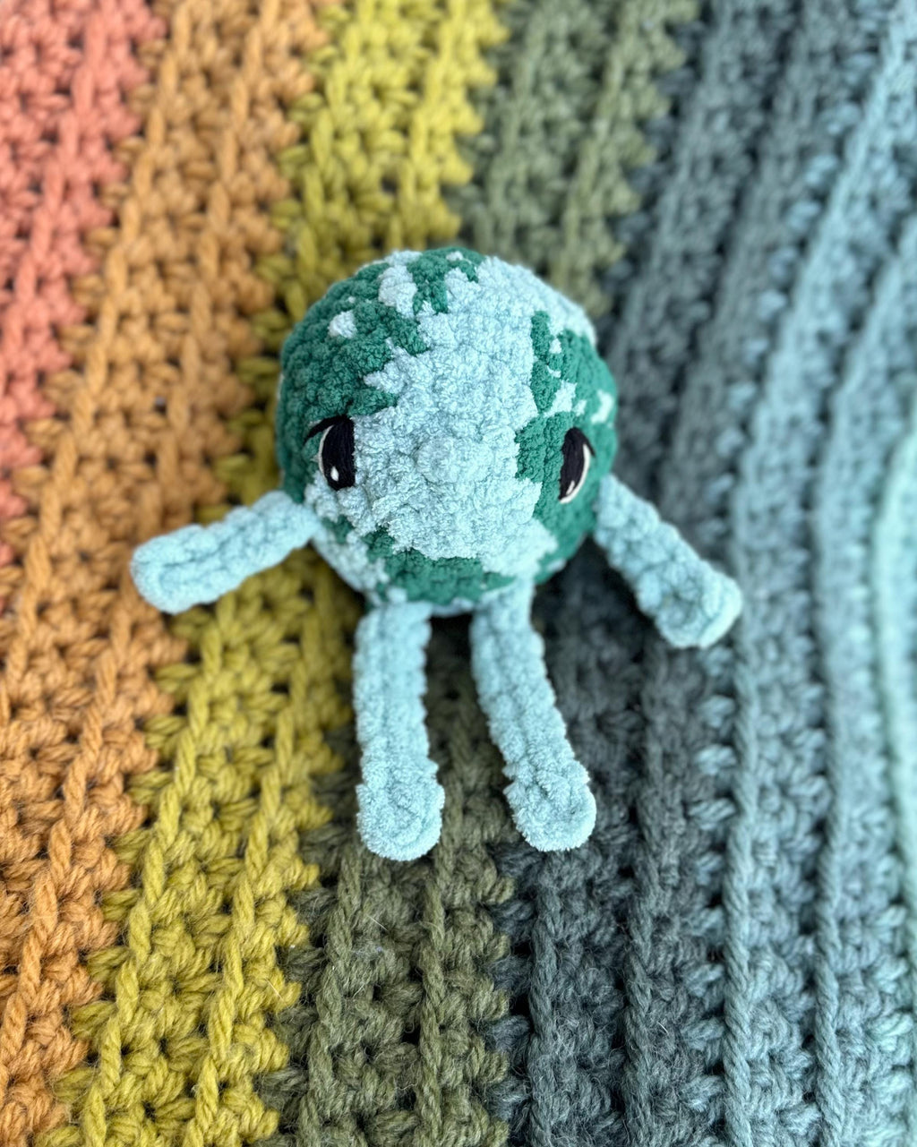 Mini Eartha Crochet Pattern | The Earth Friend | Whimsical Amigurumi Earth Pattern