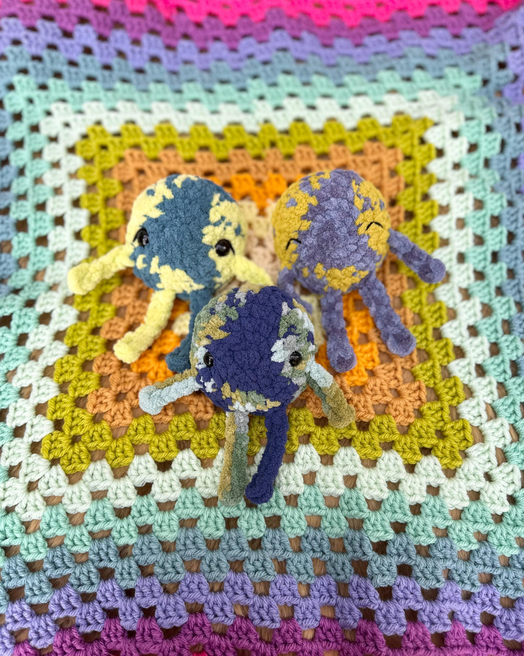 Mini Eartha Crochet Pattern | The Earth Friend | Whimsical Amigurumi Earth Pattern